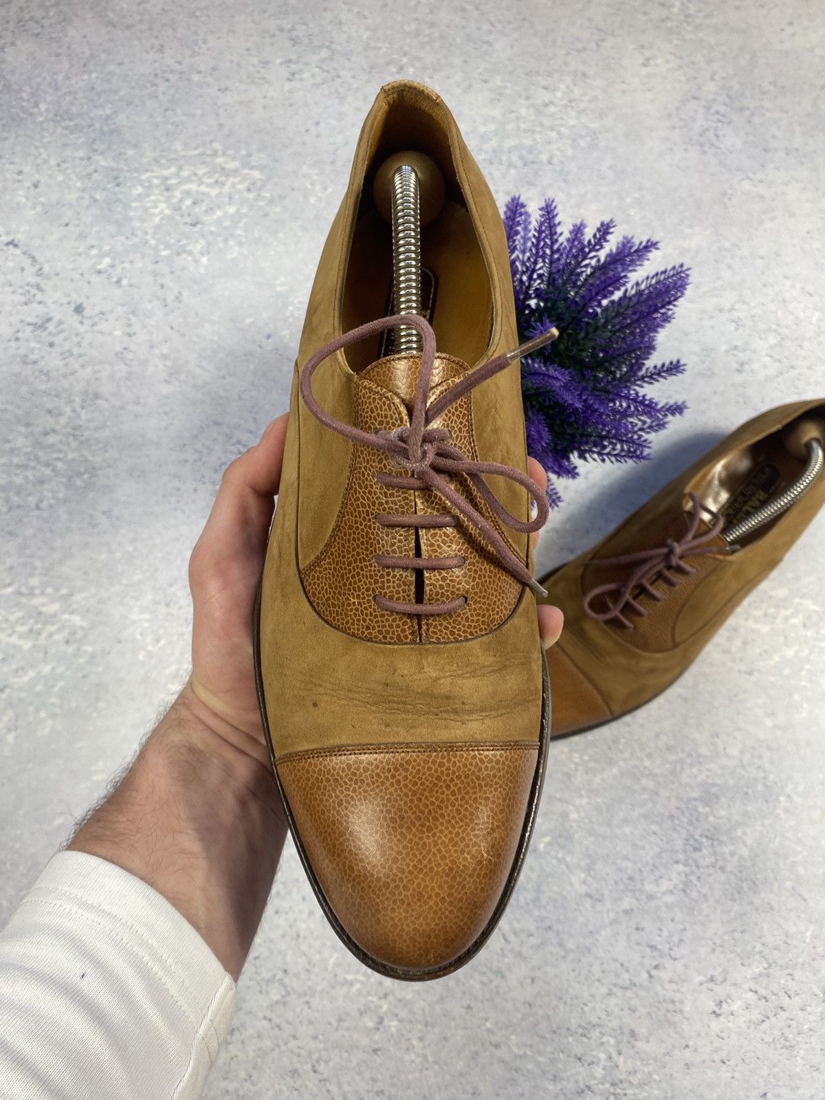 Bally Bally Suede/Leather Men’s Shoes Size US 9 1/2 Hand Made Size US 9.5 / EU 42-43 - 7 Thumbnail