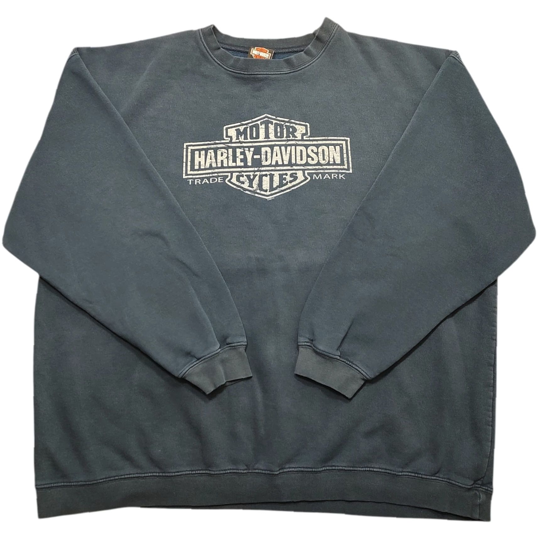 Harley Davidson VINTAGE Harley-Davidson Sweatshirt Mens 3XL Black Crewneck Eagle 2005 Y2K Biker Size US XXL / EU 58 / 5 - 2 Thumbnail