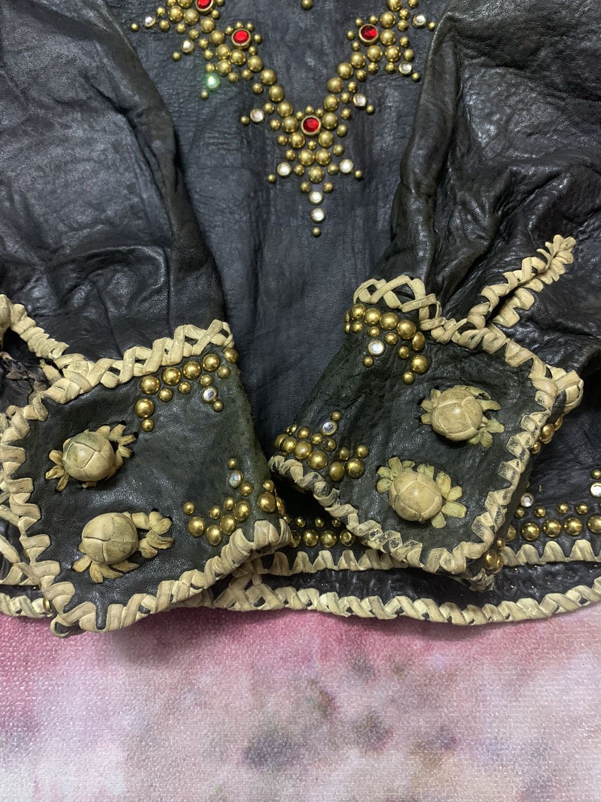 KMRii × Leather Custom Buckman Houston Studed Leather Swarovski Size US S / EU 44-46 / 1 - 9 Thumbnail