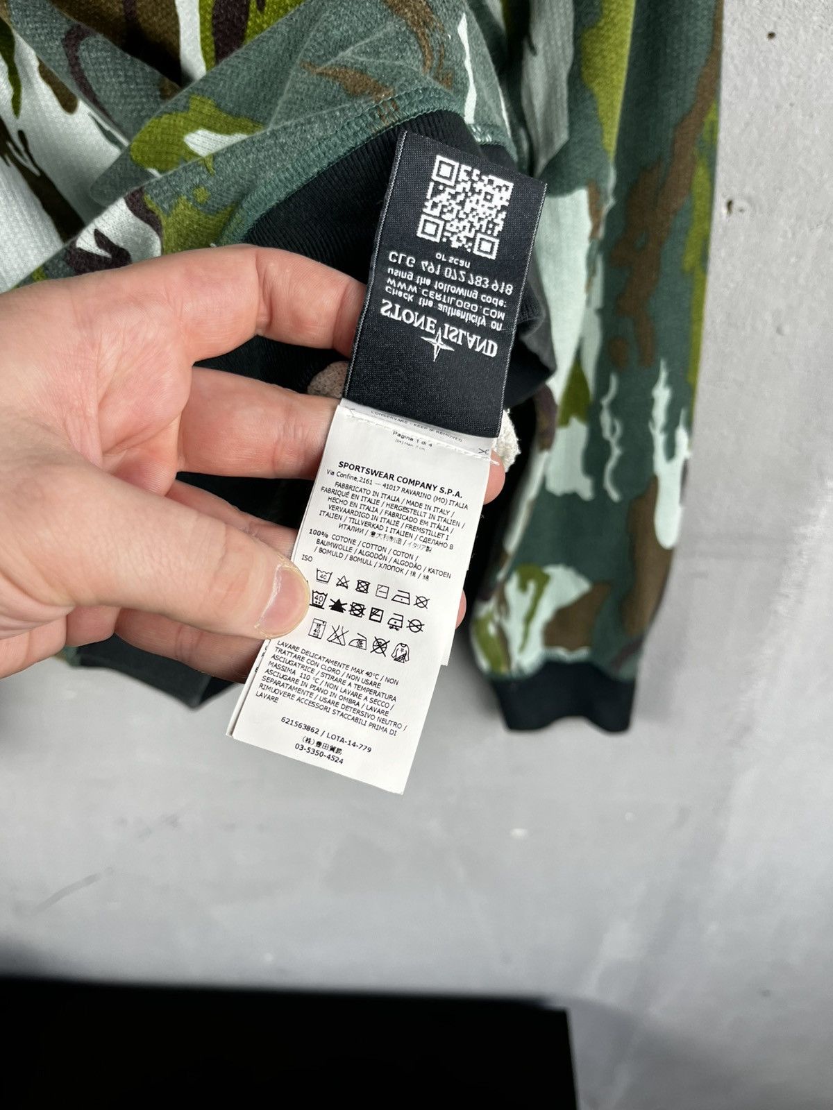 Stone Island Stone Island Garment Dyed Camo Green sweatshirt Size US L / EU 52-54 / 3 - 9 Thumbnail