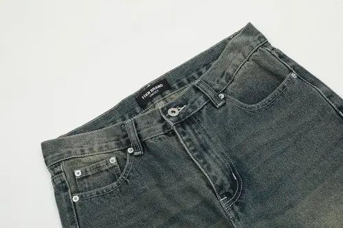 VIBE Street casual solid color distressed flared casual jeans Size US 32 / EU 48 - 4 Thumbnail