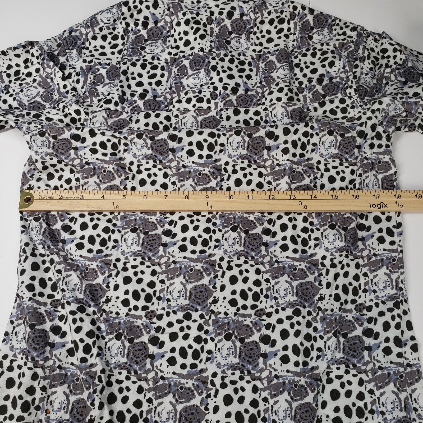 Other Animal Print Block Print Button Up Shirt Mens Small White Size US S / EU 44-46 / 1 - 4 Thumbnail
