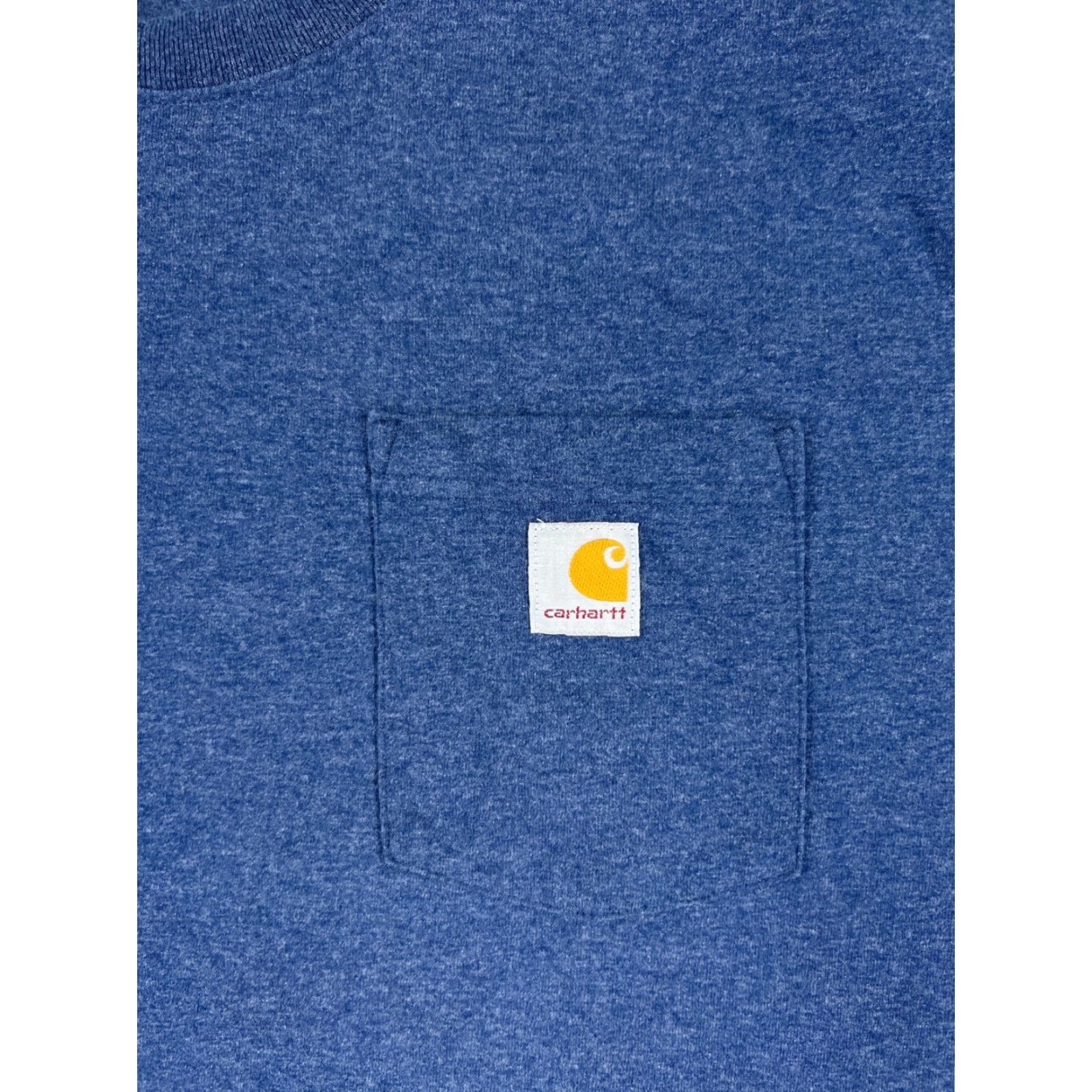 Carhartt Carhartt Shirt Mens Large Blue Crew Neck Pocket Cotton Blend Workwear Durable Size US L / EU 52-54 / 3 - 7 Thumbnail
