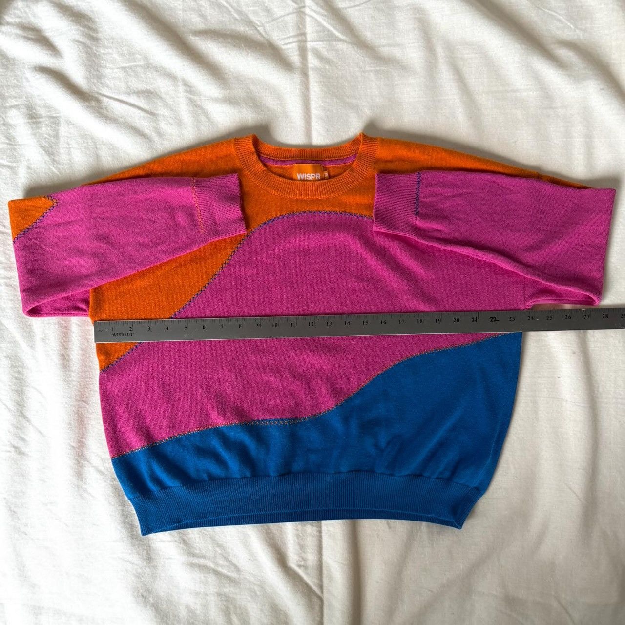 Other WISPR Abstract Colorblock Knit Sweater | Scandi Pullover Size M / US 6-8 / IT 42-44 - 5 Thumbnail
