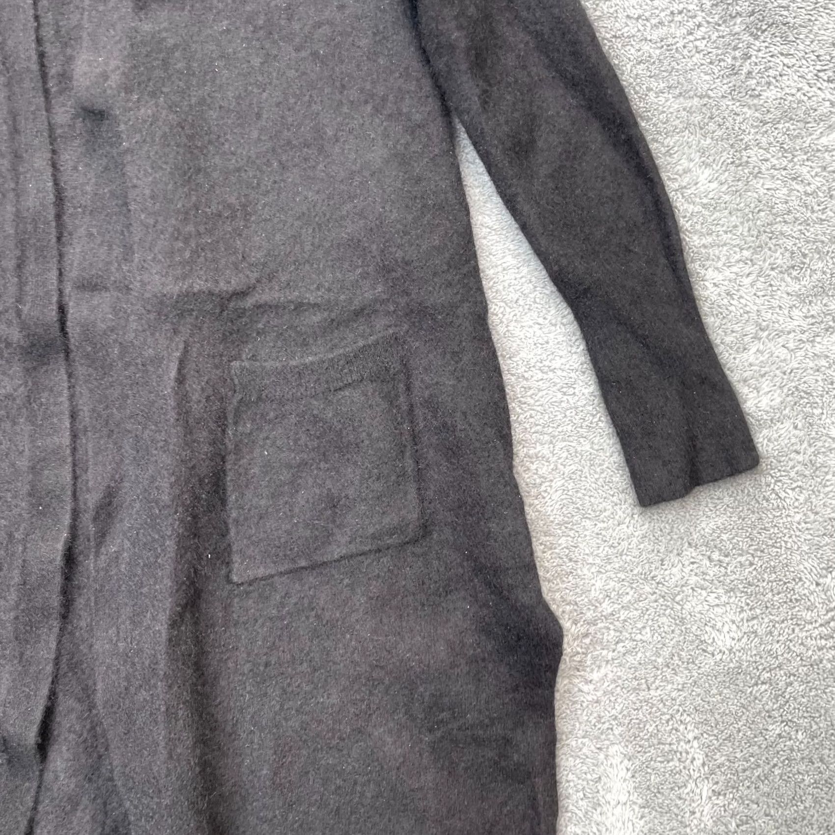 Charter Club Charter Club Womens Medium Black Cashmere Cardigan Sweater Tight Knit Open Front Size M / US 6-8 / IT 42-44 - 2 Thumbnail