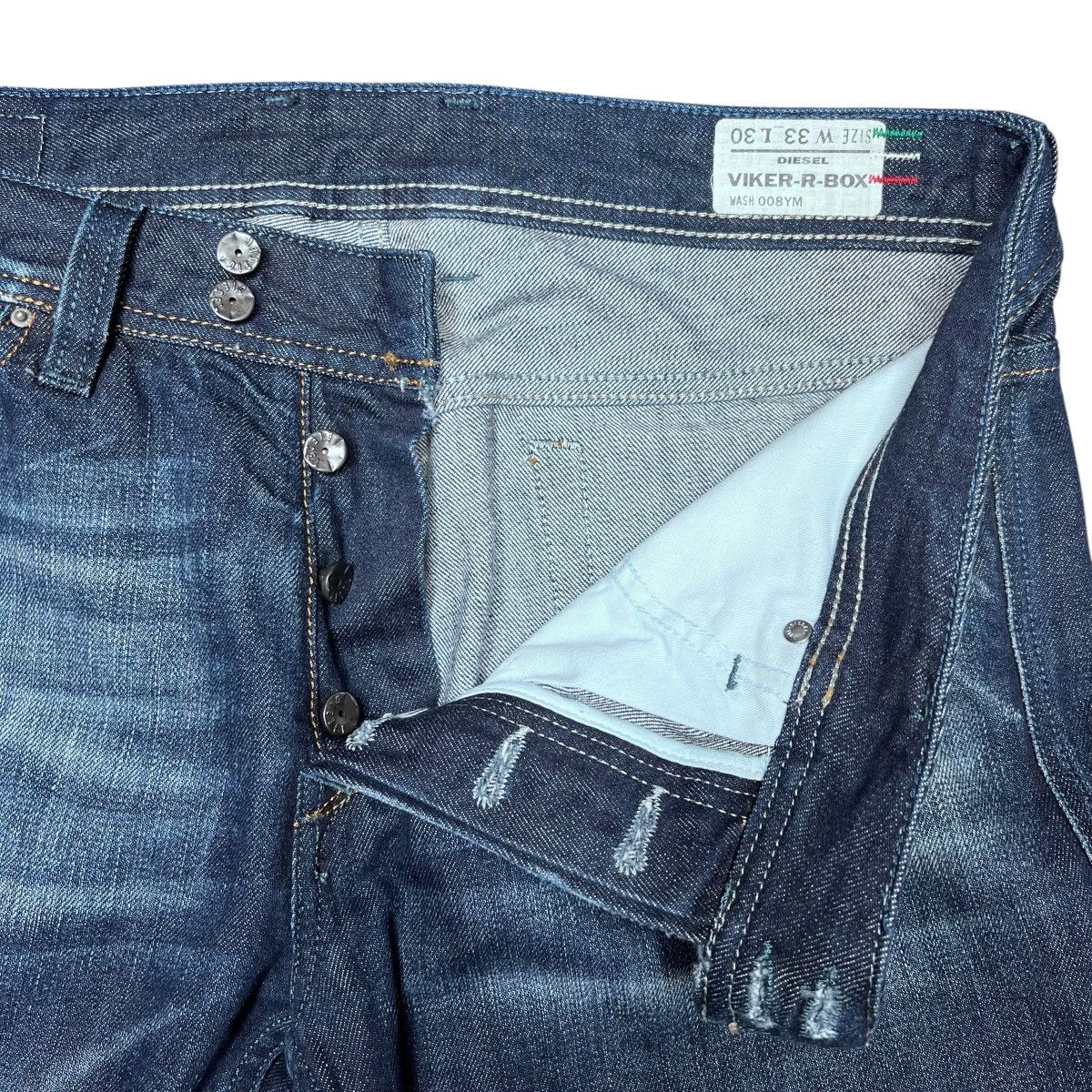 Designer × Diesel Diesel Jeans Viker R Box Wash 008YM Italy Made Denim Pants Size US 34 / EU 50 - 3 Thumbnail