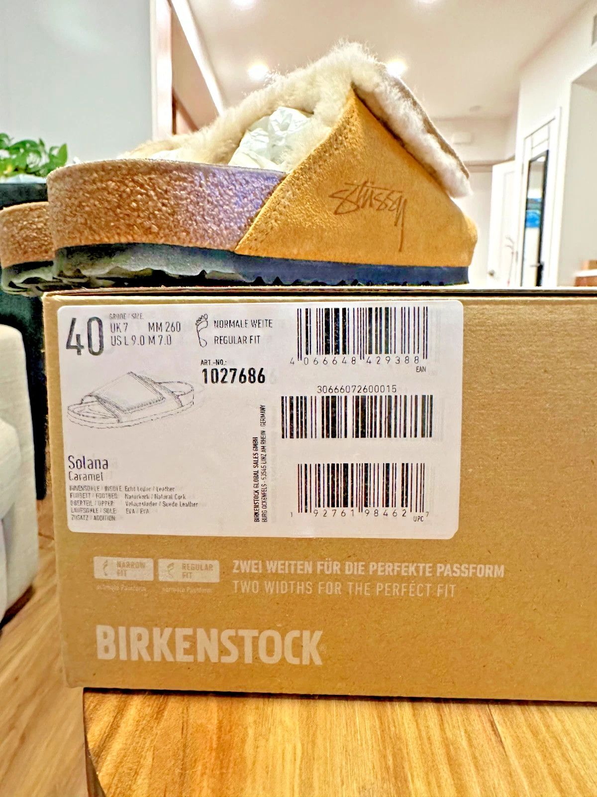 Birkenstock × Stussy Stussy Birkenstock Solana Shearling  display picture 3