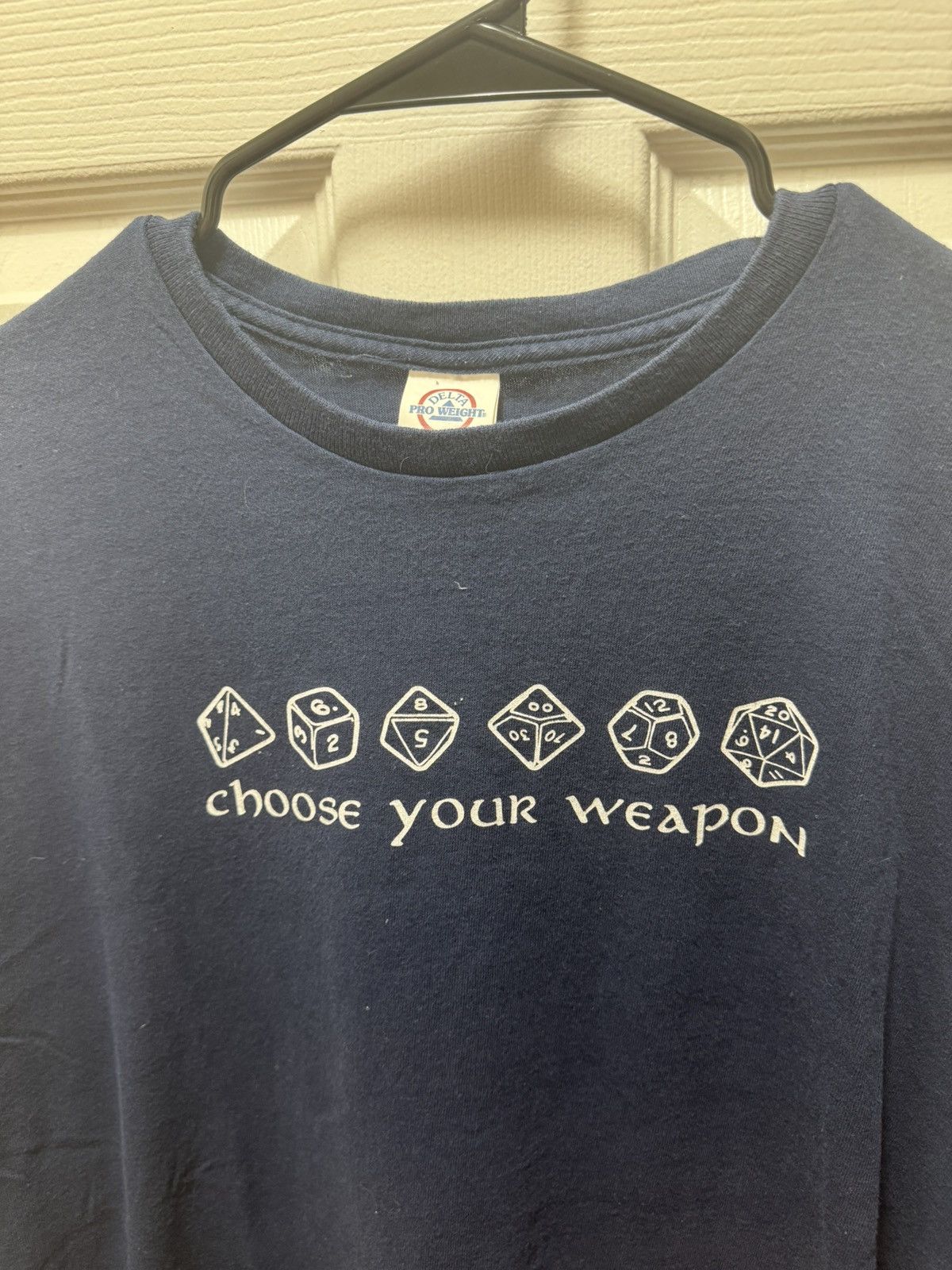 Vintage Pro Delta Weight Choose Your Weapon Dice Humor Vintage Shirt Size US XXL / EU 58 / 5 - 2 Thumbnail
