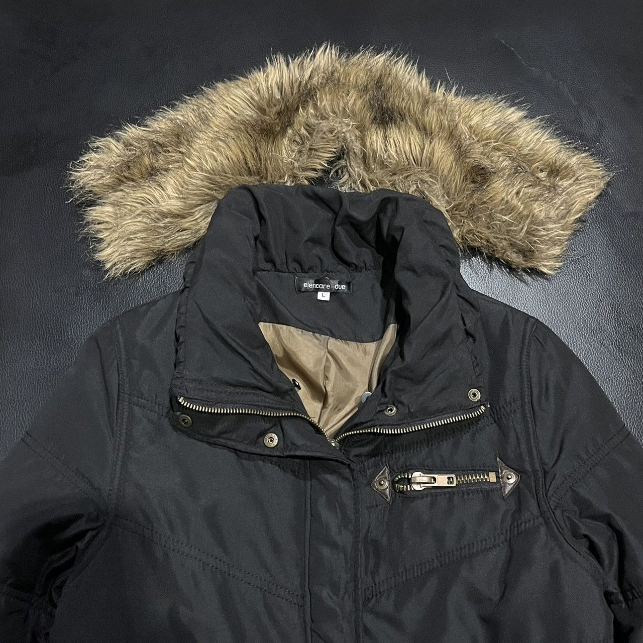 If Six Was Nine Elencare due Y2K Avant Garde If6was9 Style Faux Fur Jacket Size US L / EU 52-54 / 3 - 7 Thumbnail
