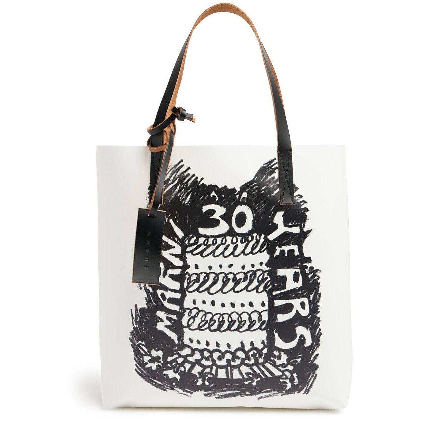 Marni MARNI Black/White Tote Bag New Size ONE SIZE - 1 Thumbnail