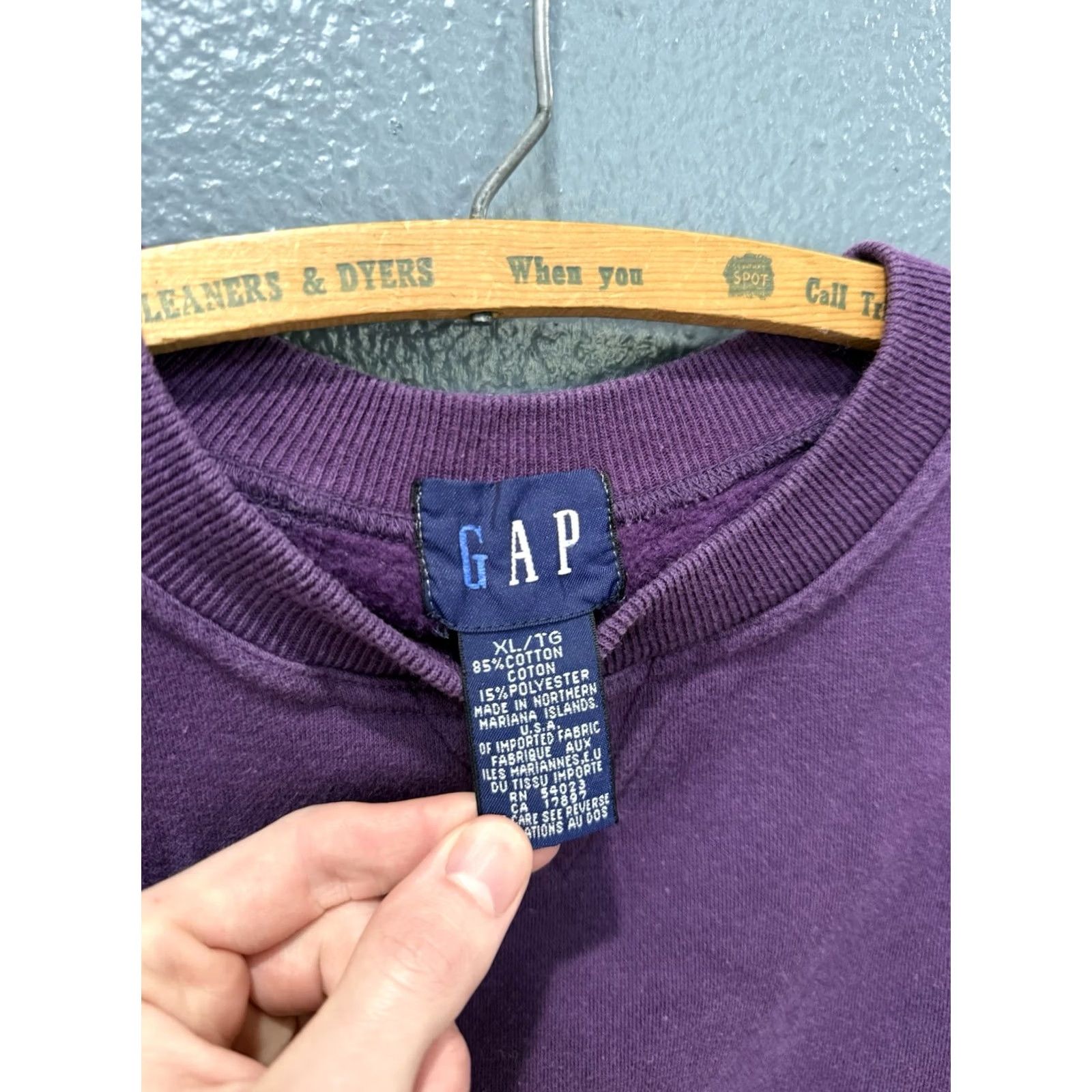 Gap VINTAGE GAP Purple Sweatshirt Women's Small USA 90s Size S / US 4 / IT 40 - 2 Thumbnail