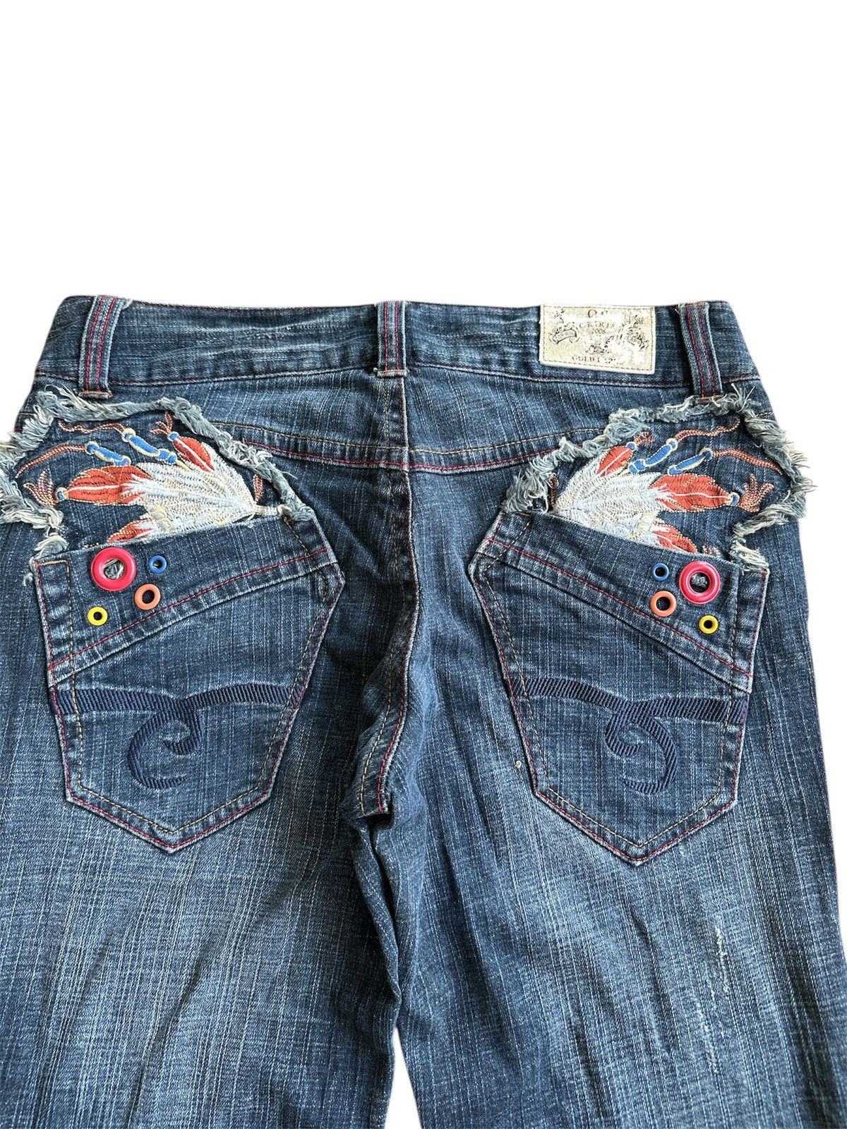 Kapital Distressed 2000s Oririn Flare Jeans Y2K Lgb Goa Kapital Size US 33 - 2 Thumbnail