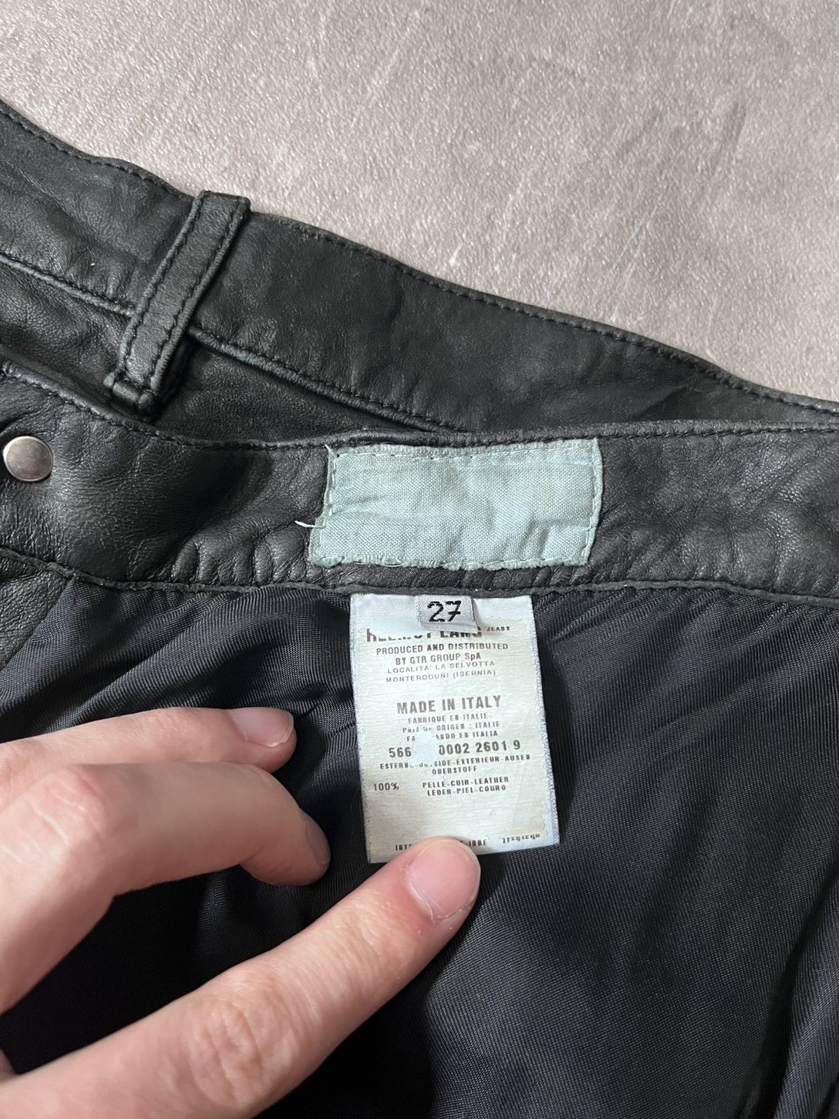 Helmut Lang Helmut Lang 90s leather pants vintage archival Size US 27 - 16 Thumbnail