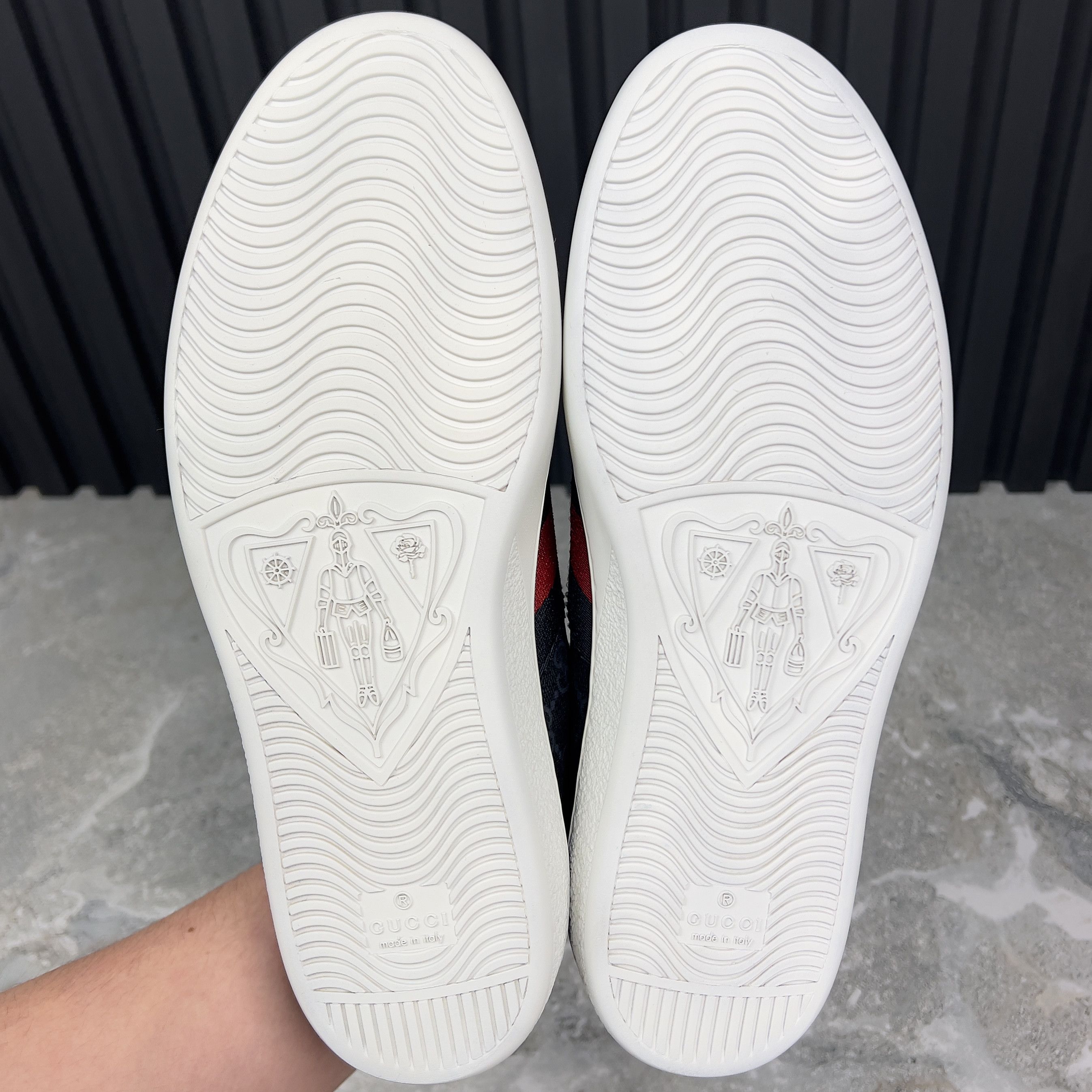 Gucci Gucci Ace Web GG Monogram Supreme Sneakers Leather Size US 7.5 / EU 40-41 - 12 Thumbnail