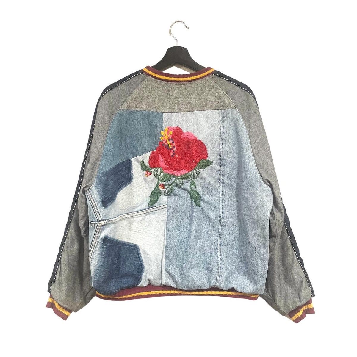 Kapital Kapital SS16 Souvenir Denim Palm Tree Reversible Jacket Size US M / EU 48-50 / 2 - 3 Thumbnail