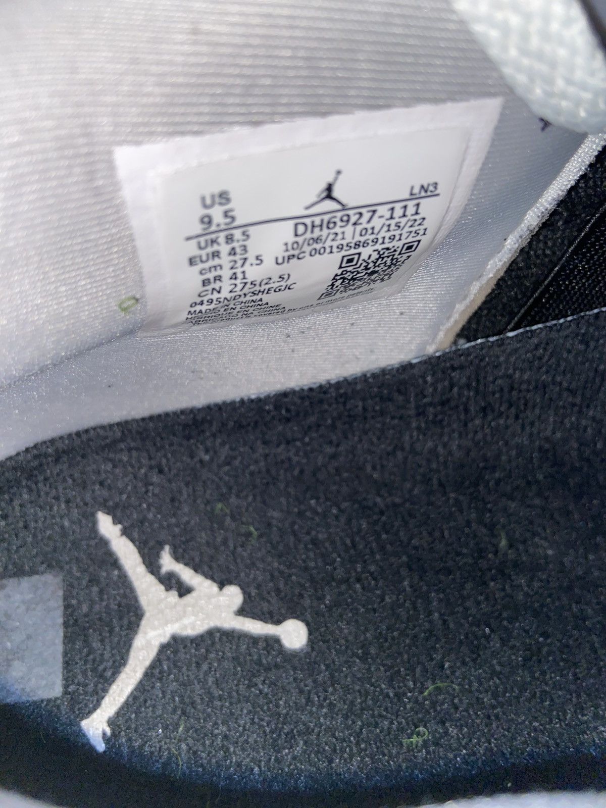 Jordan Brand Jordan 4 Retro Military Black US Men's 9.5 Used Size US 9.5 / EU 42-43 - 6 Thumbnail