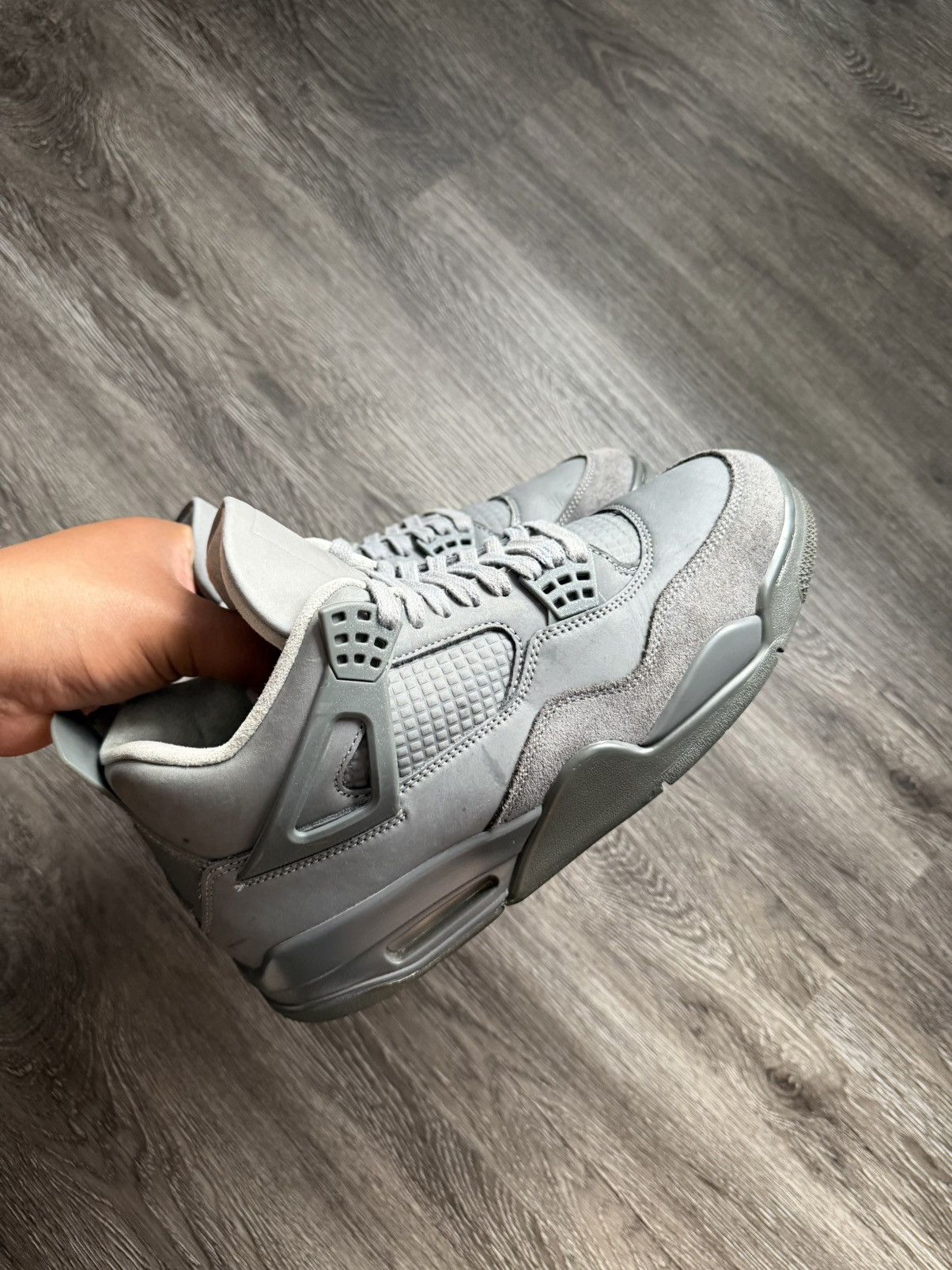 Jordan Brand Air Jordan 4 Retro AJ4 Wet Cement Grey Size 9 Size US 9 / EU 42 - 3 Thumbnail