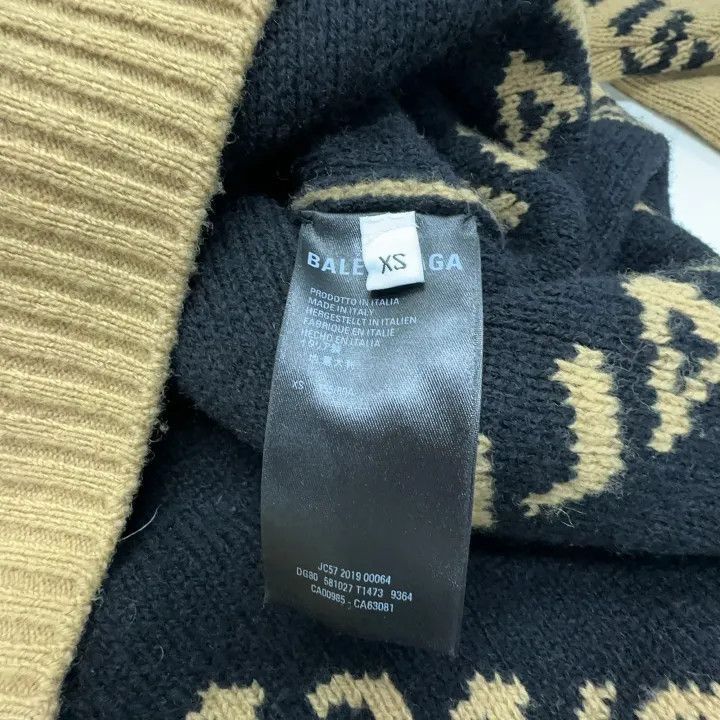 Balenciaga Balenciaga Balenciaga Logo Knit Sweater in Beige -2507 Size US XS / EU 42 / 0 - 2 Thumbnail