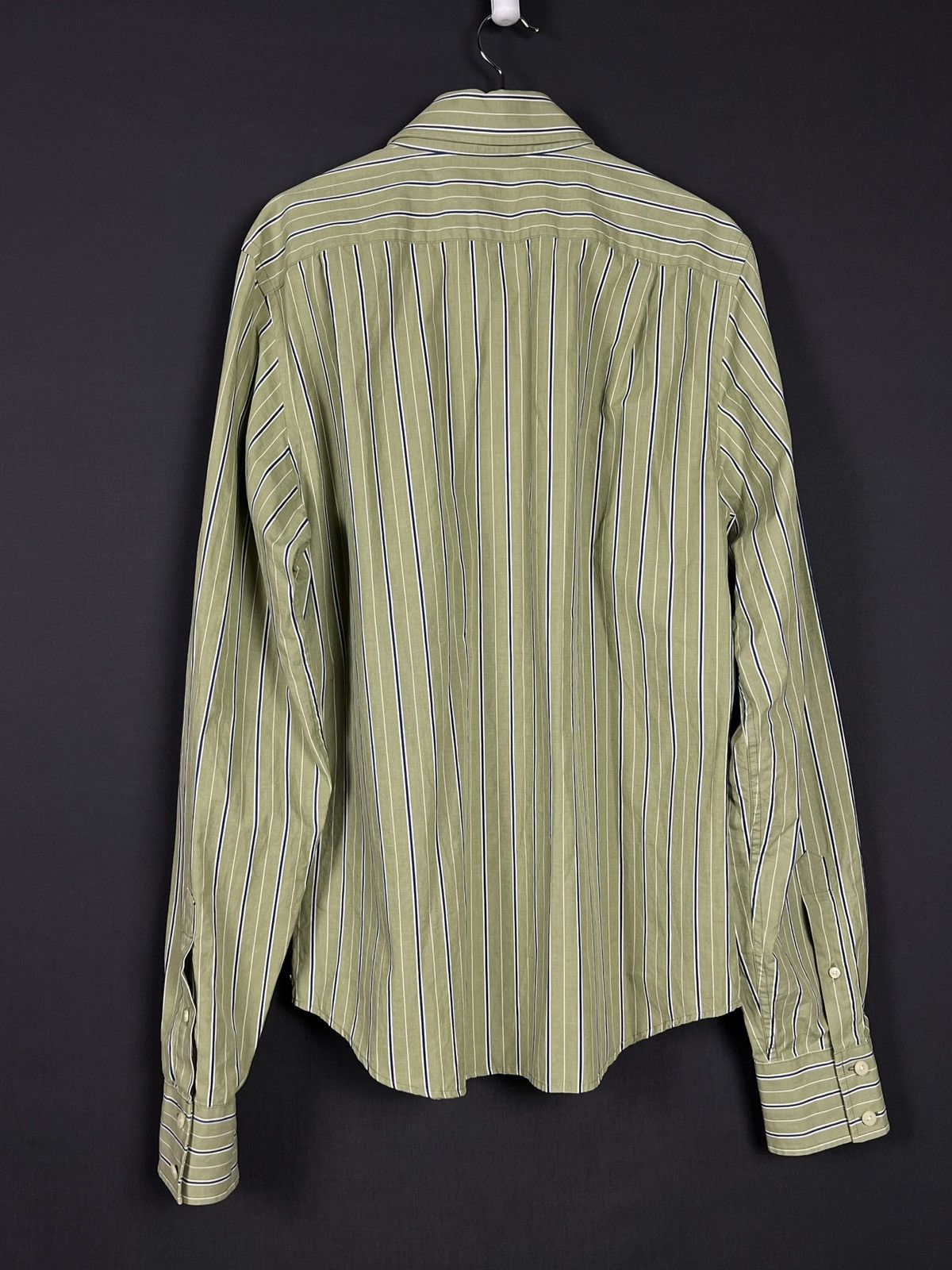 Abercrombie & Fitch Abercrombie & Fitch Striped Muscle Fit Button Down Shirt L Size US L / EU 52-54 / 3 - 4 Thumbnail