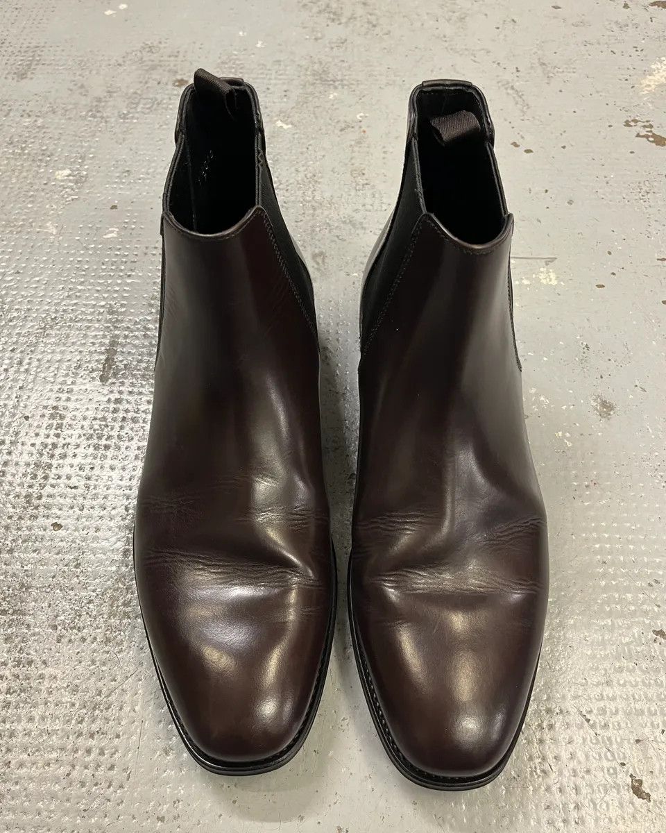 Prada Prada Brown Leather Chelsea Boots Size US 8 / EU 41 - 6 Thumbnail