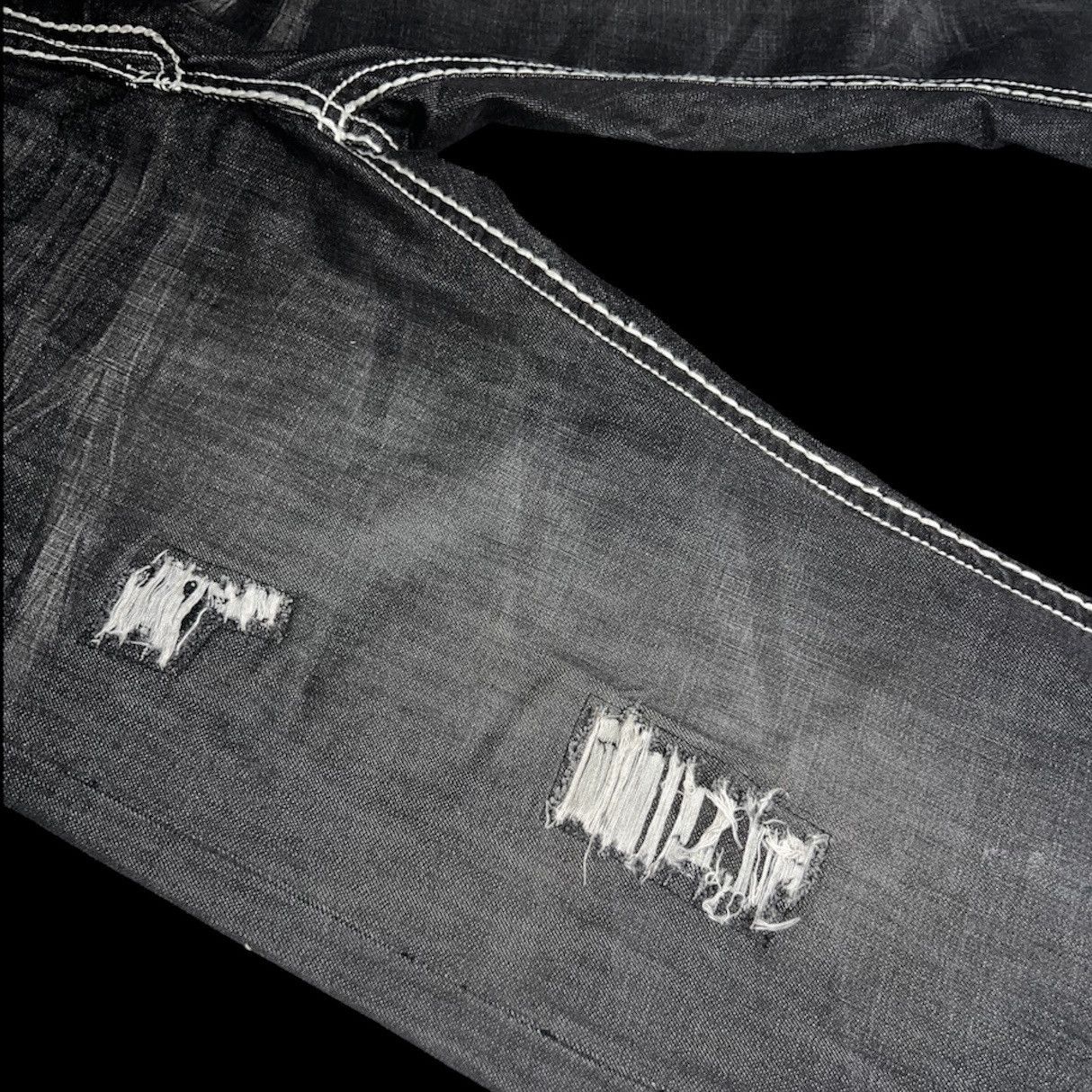 Affliction Antique Rivet Studded Distressed Jeans Size US 38 / EU 54 - 6 Thumbnail