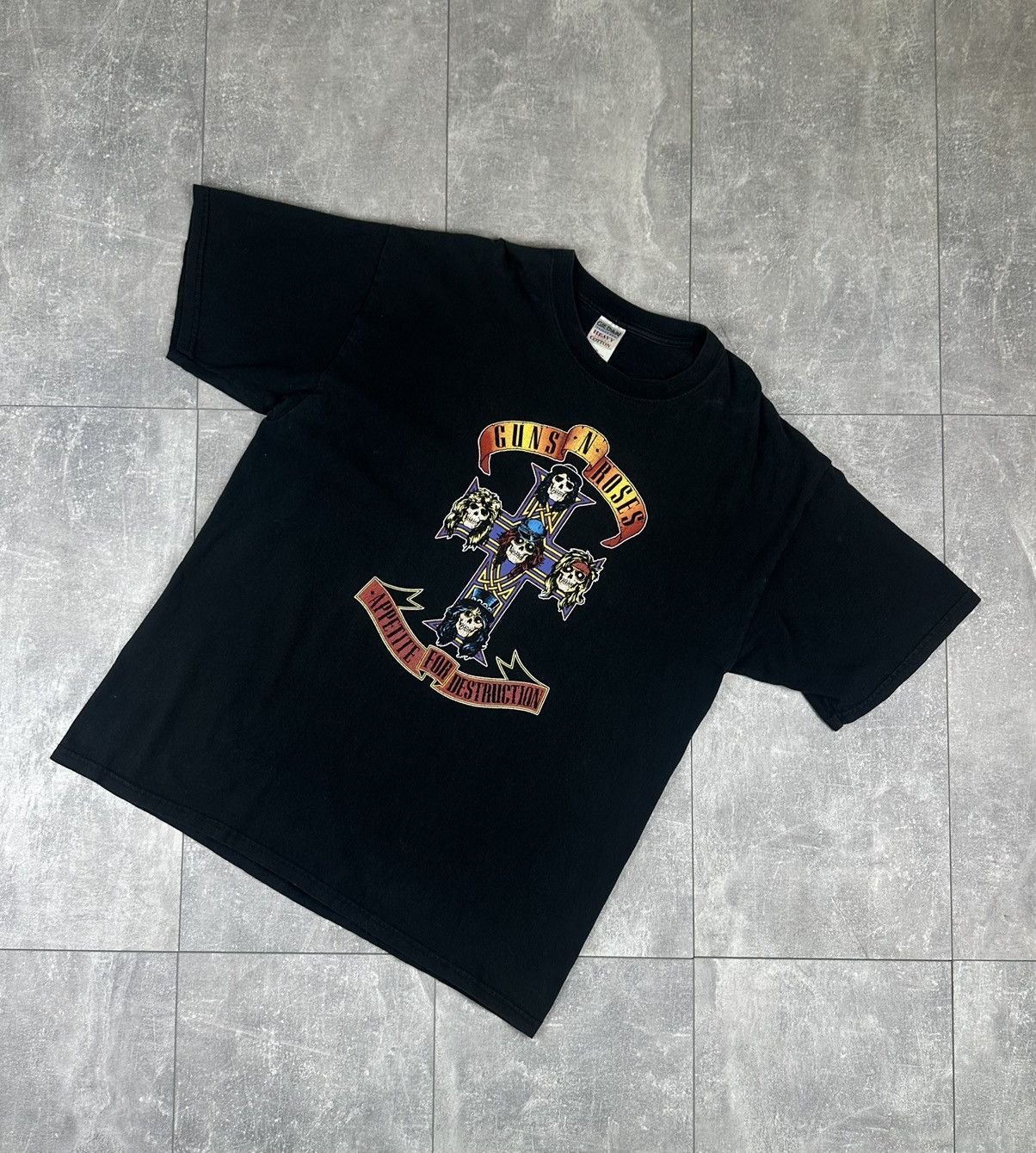 Gildan Guns n Roses Appetite For Destructions Band Rock T-Shirt Size US XL / EU 56 / 4 - 1 Thumbnail