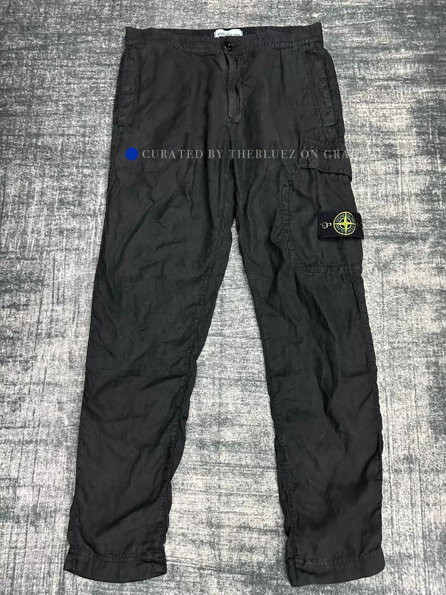 Stone Island Black Cargo Pants with Side Pockets Size US 30 / EU 46 - 1 Thumbnail