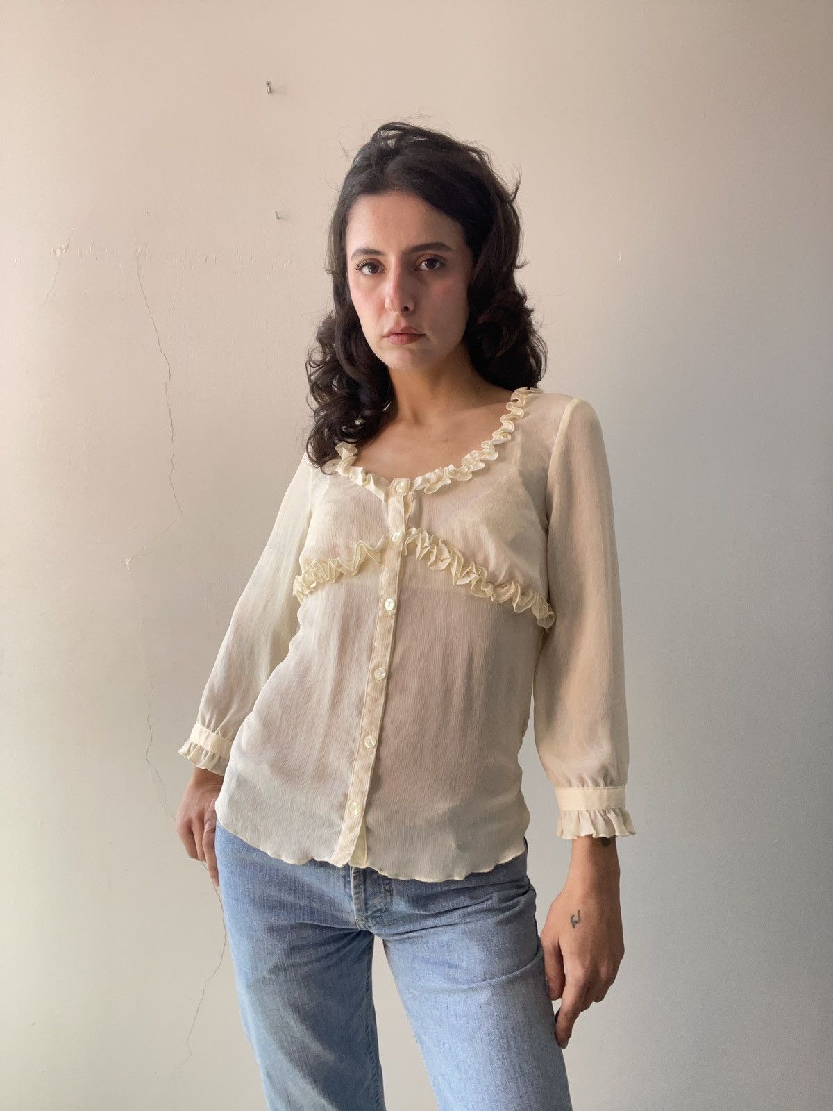 Vintage Italian silk dress Size M / US 6-8 / IT 42-44 - 1 Thumbnail