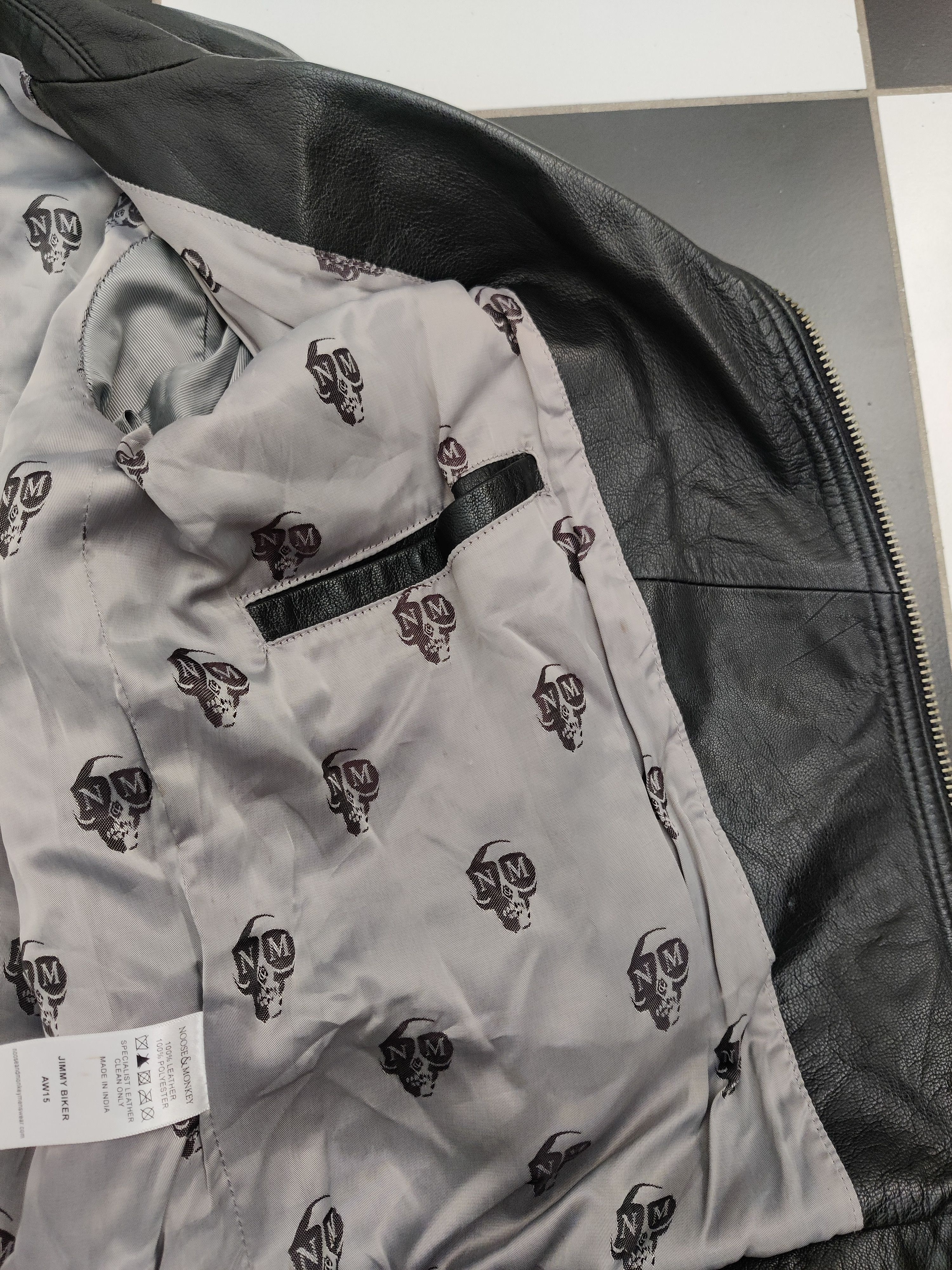 Noose & Monkey Noose & Monkey Leather Jimmy Biker Jacket Size US XS / EU 42 / 0 - 4 Thumbnail