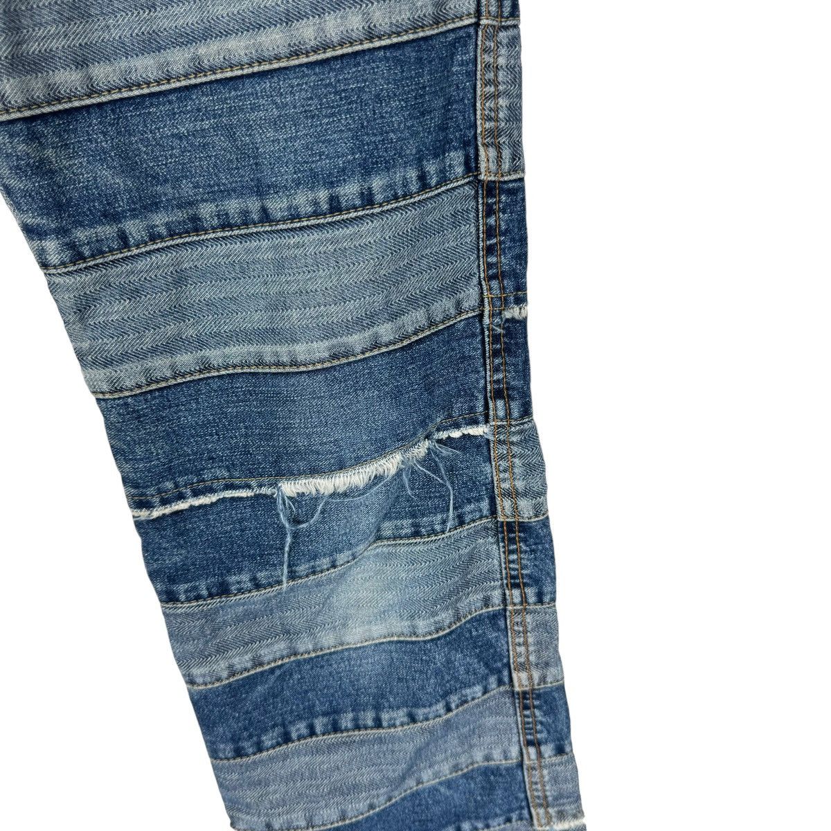 Hysteric Glamour ☀️90s HYSTERIC GLAMOUR JEANS PATCHWORK HAGI DENIM PANTS Size US 28 / EU 44 - 6 Thumbnail