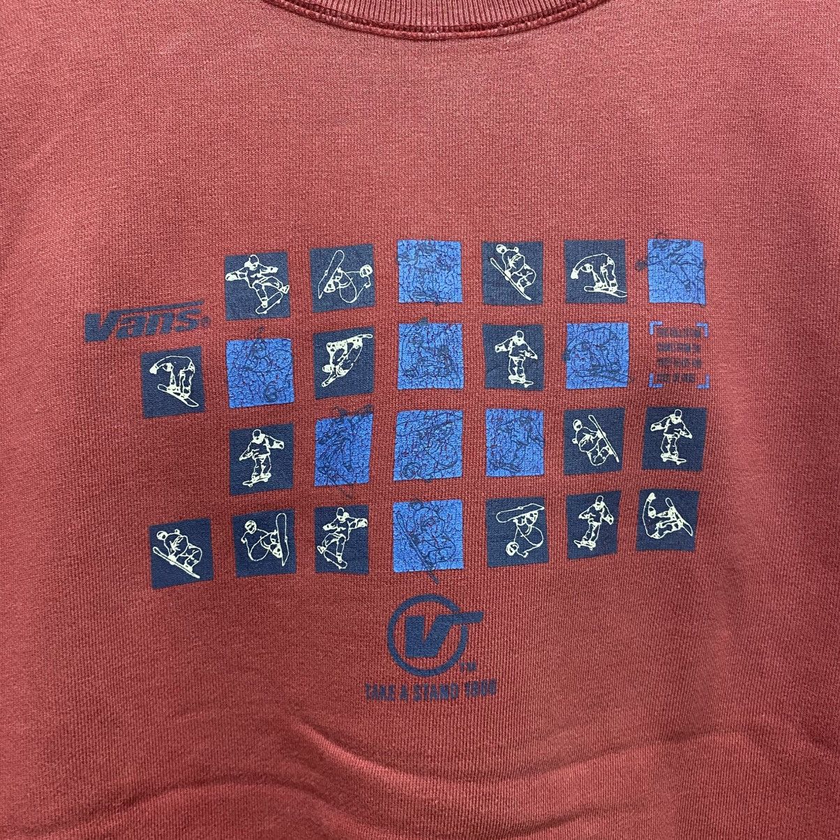 Vans Vintage 90s Vans Checkerboard Action Graphic Sweatshirt L Size US L / EU 52-54 / 3 - 5 Thumbnail
