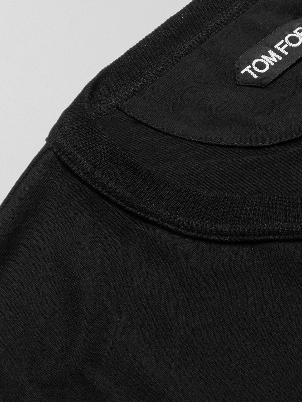 Tom Ford o1w1db10125 TFJ827 T-Shirt in Black Size US M / EU 48-50 / 2 - 4 Thumbnail