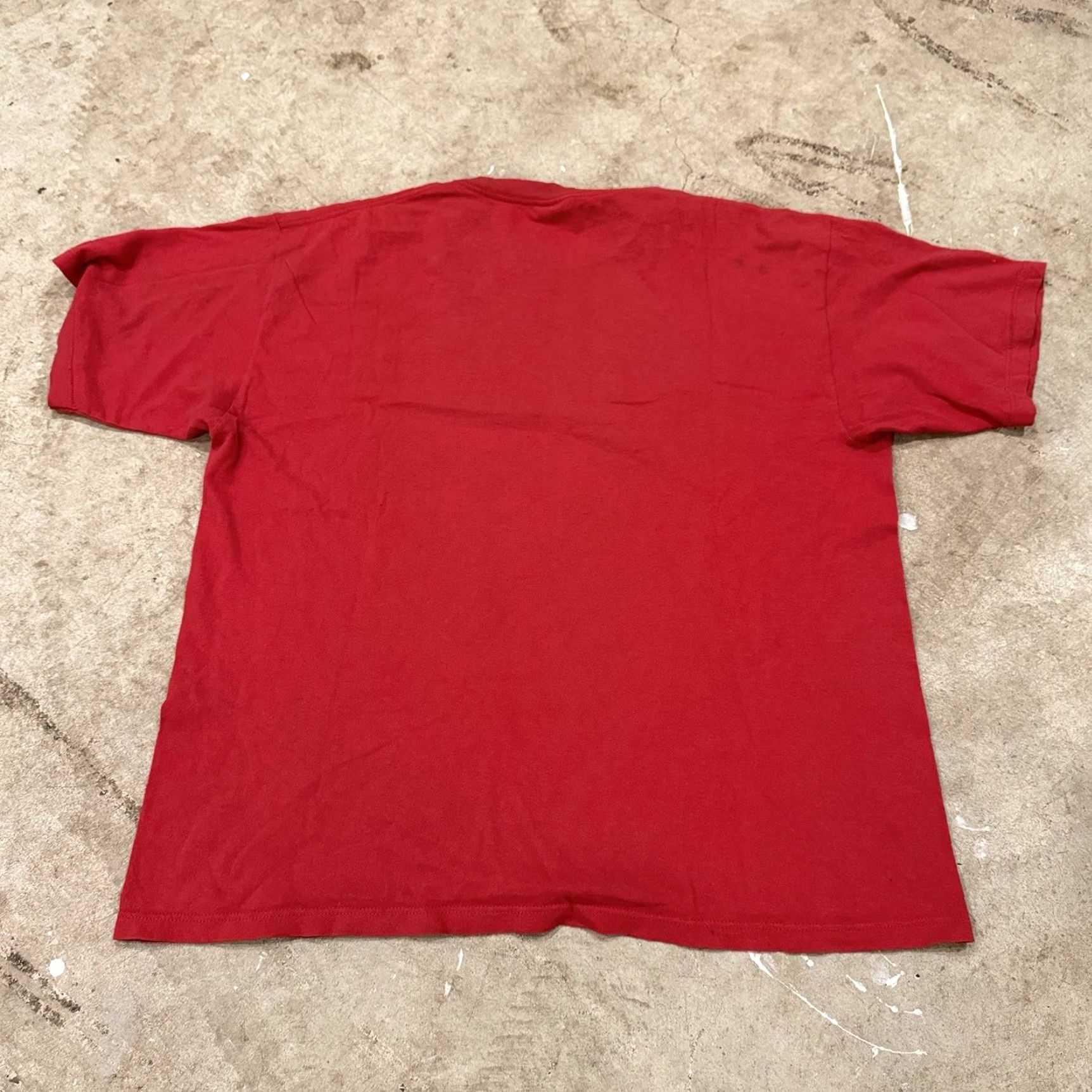 Reebok VINTAGE Reebok Shirt Mens XL Red The Answer Distressed Limited Edition 90s Retro Sports City Classic Size US XL / EU 56 / 4 - 2 Thumbnail