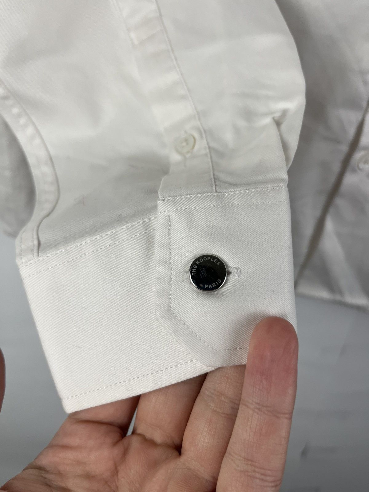 The Kooples The Kooples Solid Men's Cotton Long Sleeve Shirt Button Up Size US M / EU 48-50 / 2 - 5 Thumbnail