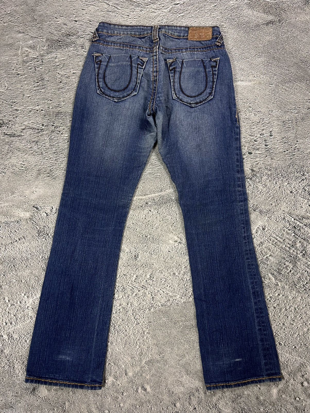 True Religion True Religion jeans vintage flared bootcut brown stitching Size US 29 - 1 Thumbnail