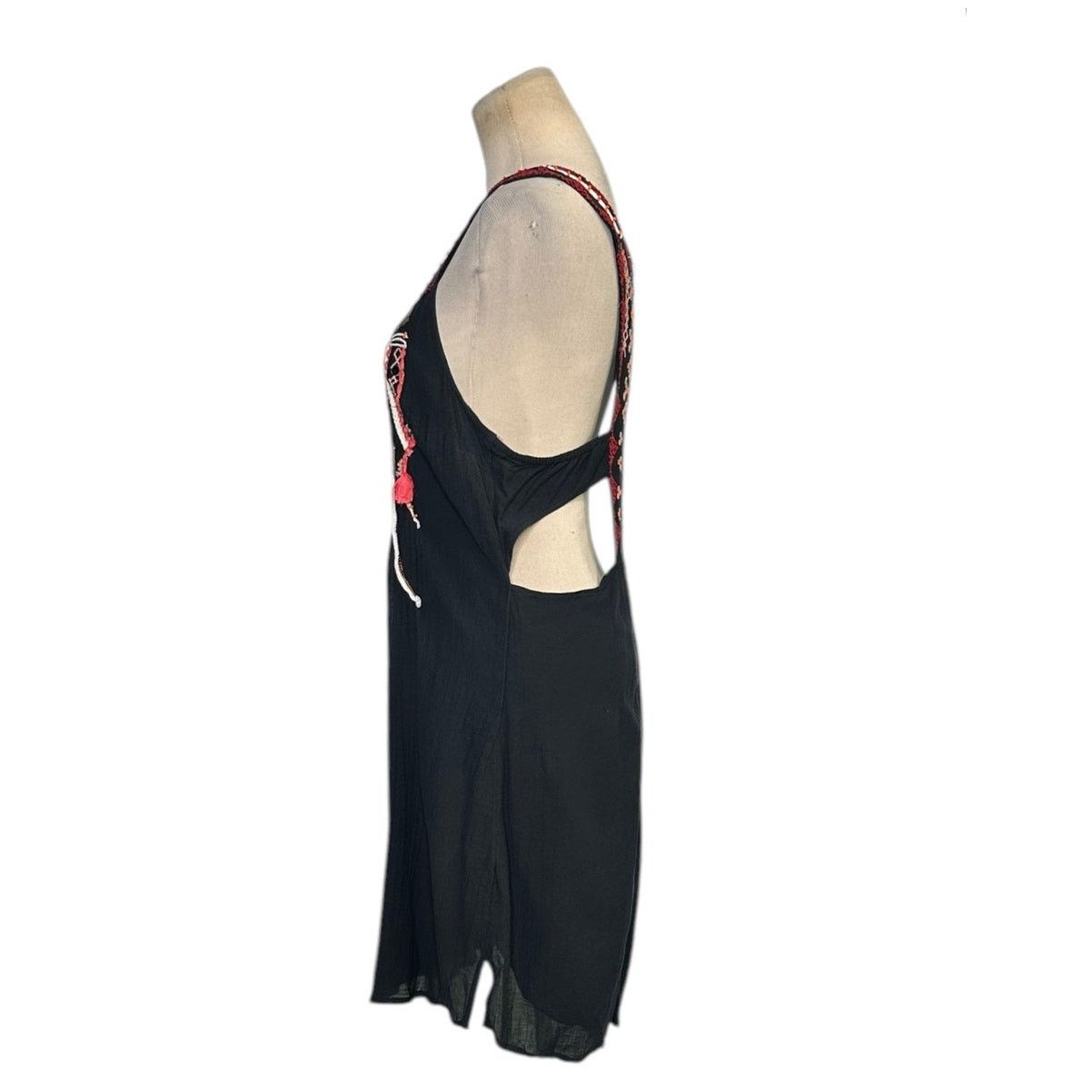 Free People Free People Black Majestic Moon Boho Mini Dress size Small Size S / US 4 / IT 40 - 5 Thumbnail