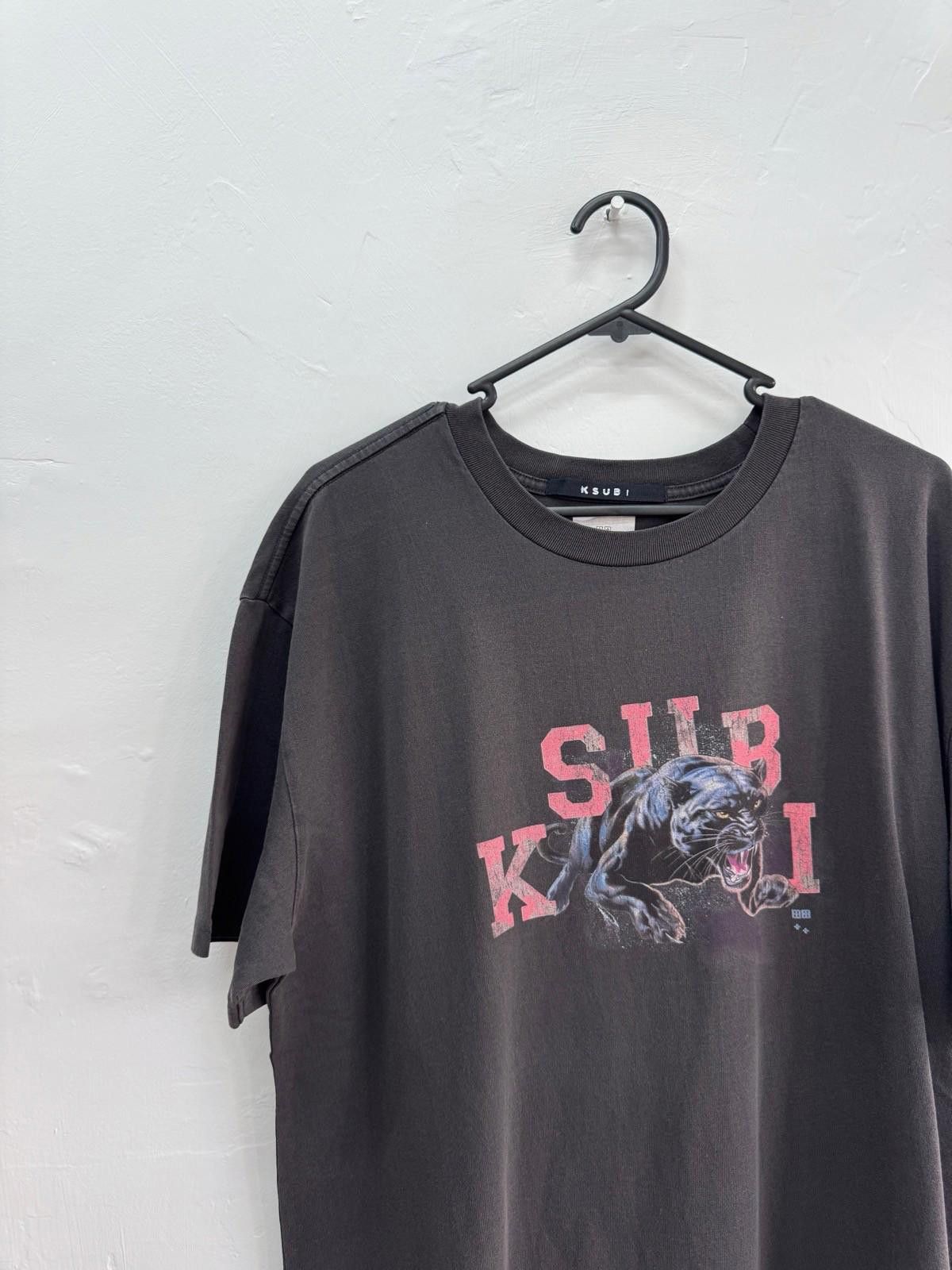 new ksubi tee t-shirt mens apex biggie puma grey medium Menswear