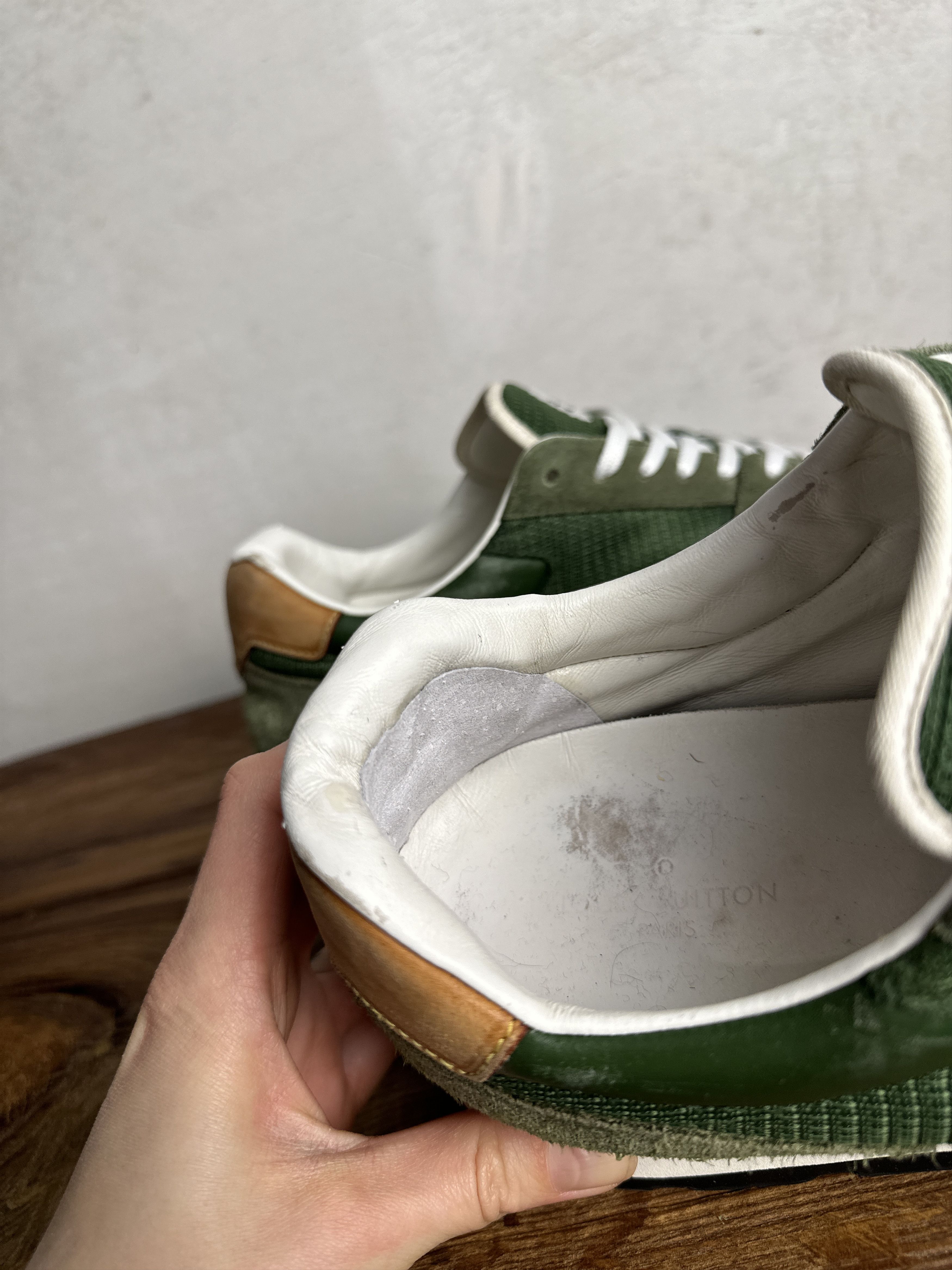 Louis Vuitton Louis Vuitton Green Sewed Abbesses Sneakers Size US 10 / EU 43 - 8 Thumbnail