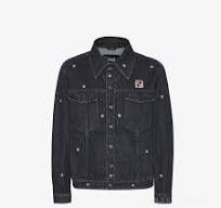 Fendi o1B3y1r0526 Jeans Jacket in Black Size US L / EU 52-54 / 3 - 1 Thumbnail