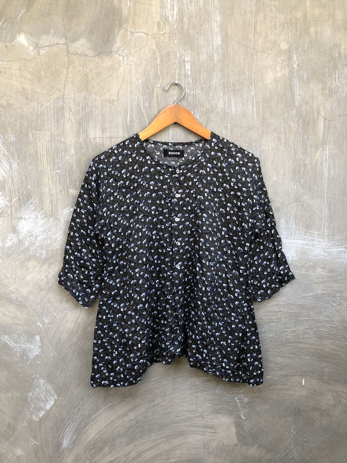 Issey Miyake Issey Miyake Zucca Flower Pattern Blouse Size M / US 6-8 / IT 42-44 - 1 Thumbnail