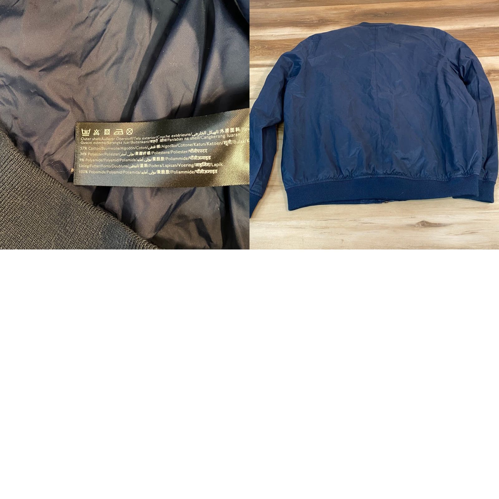 Jack Wills Jack Wills Bomber Jacket Mens Large Navy Lightweight Embroidered Pheasant Logo Size US L / EU 52-54 / 3 - 8 Thumbnail