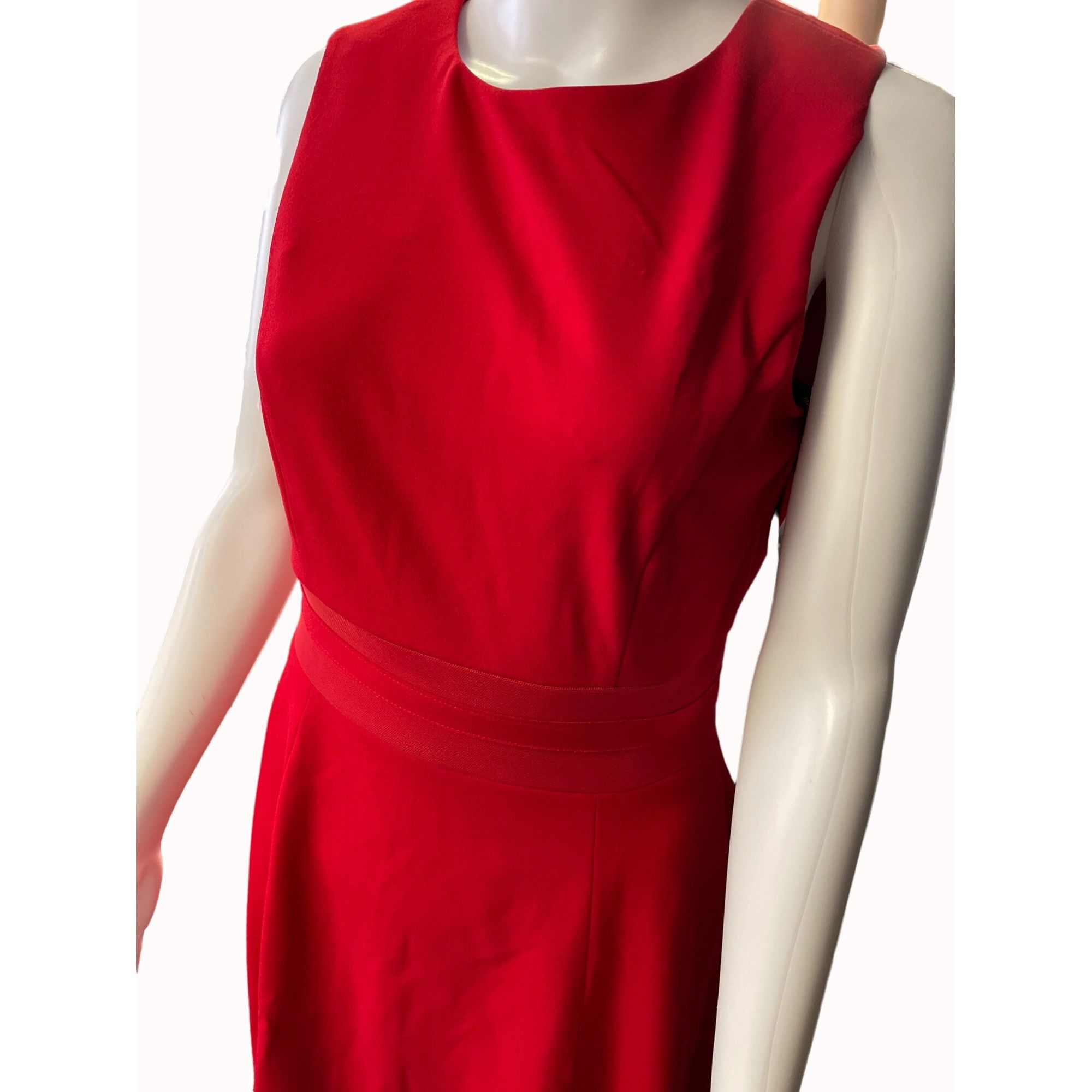 Calvin Klein Calvin Klein Women's Red Dress Sleeveless Fit & Flare Size 6 Size M / US 6-8 / IT 42-44 - 2 Thumbnail