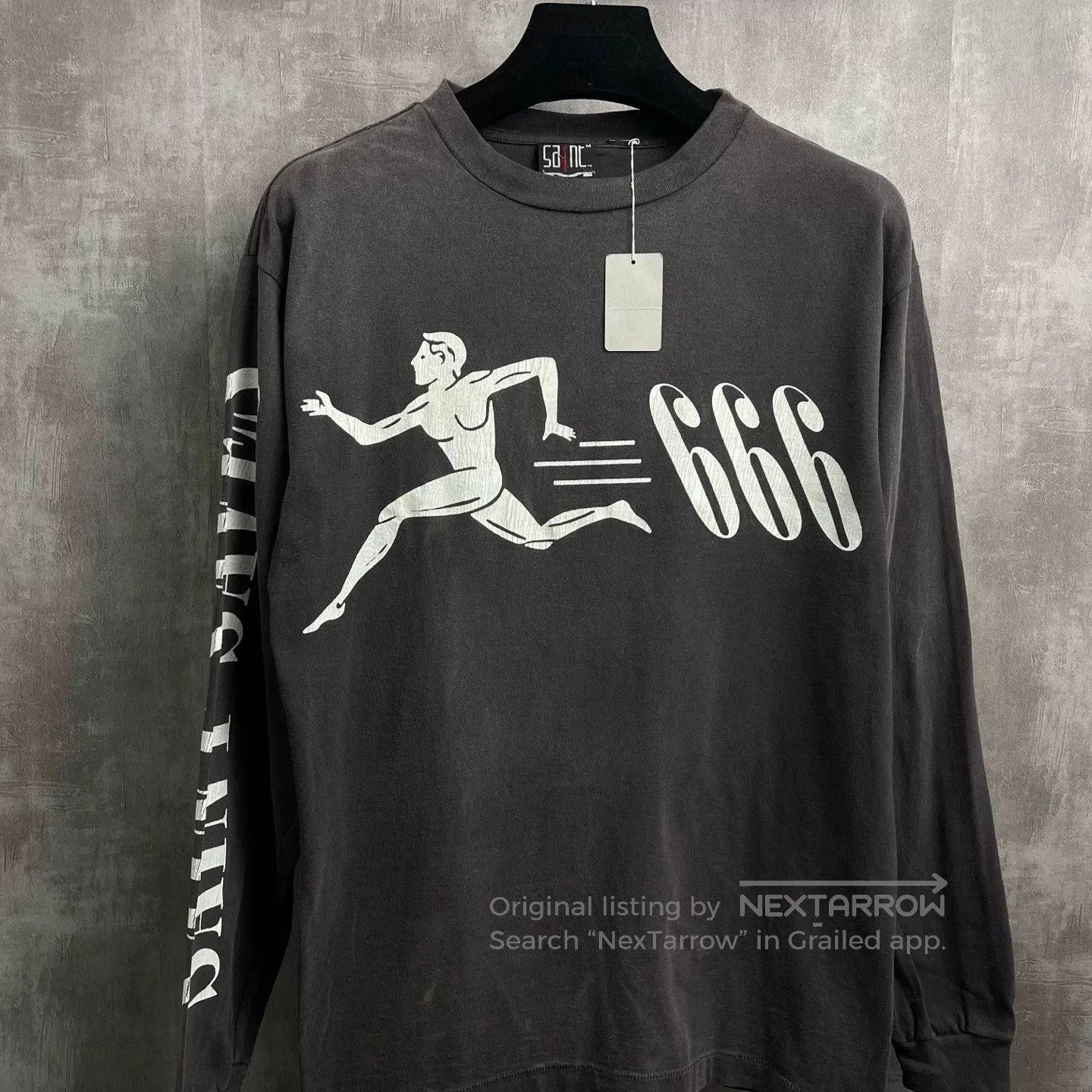 Saint Michael Saint Michael Runner Washed Black LS T. Size US M / EU 48-50 / 2 - 2 Thumbnail
