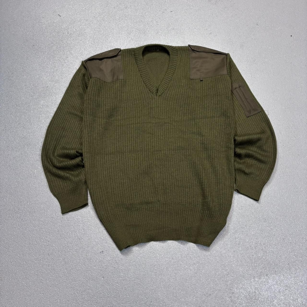 Japanese Brand × Vintage Vintage y2k Military surplus ribbed archive sweater Size US XL / EU 56 / 4 - 1 Thumbnail