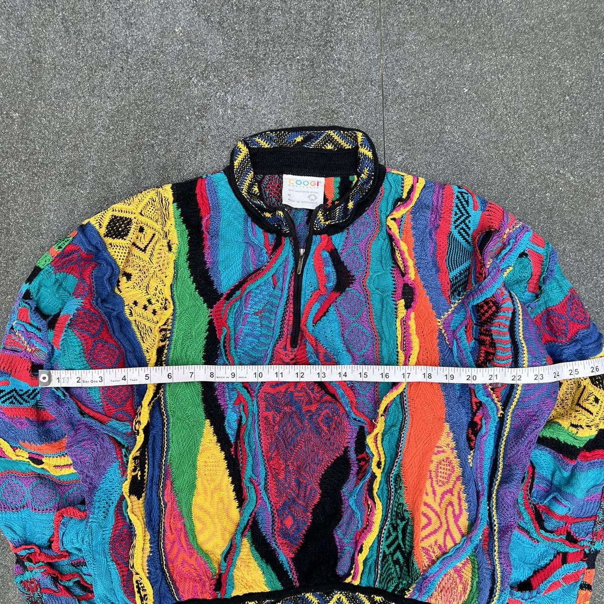 Coogi × Vintage Crazy Vintage Coogi 3D Cable Knit Multicolour Sweater Size US M / EU 48-50 / 2 - 6 Thumbnail