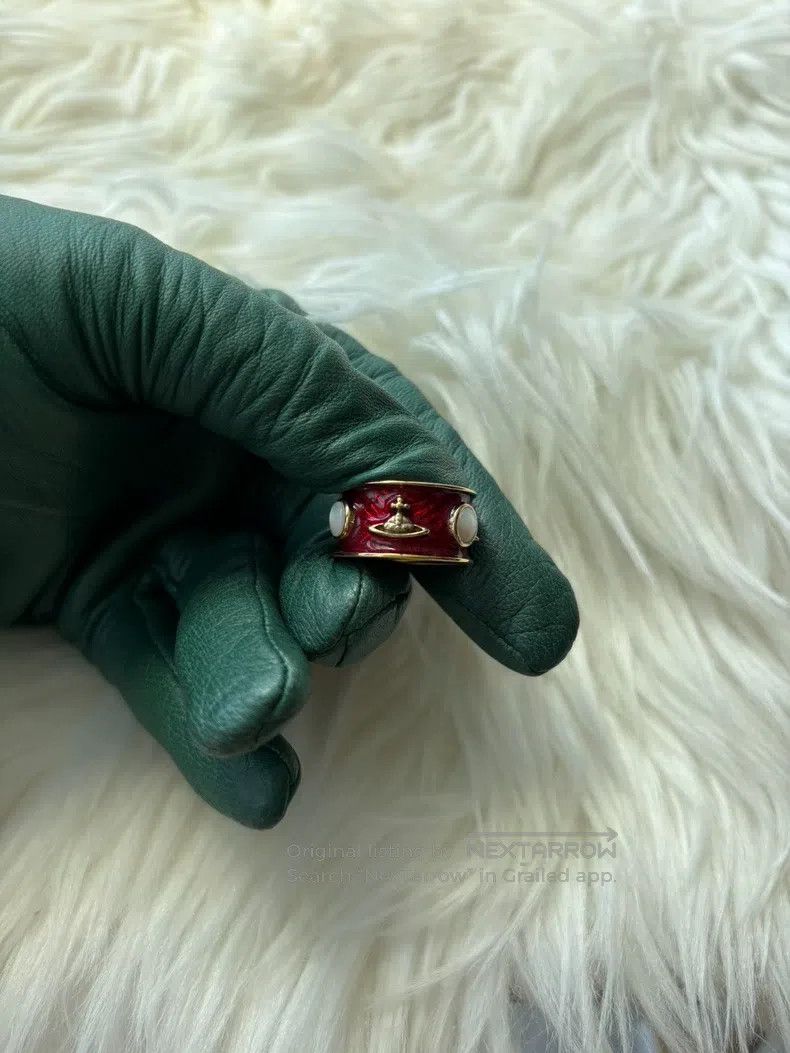 Vivienne Westwood Vivienne Westwood size S Red King Ring in 925 Silver Size ONE SIZE - 1 Thumbnail