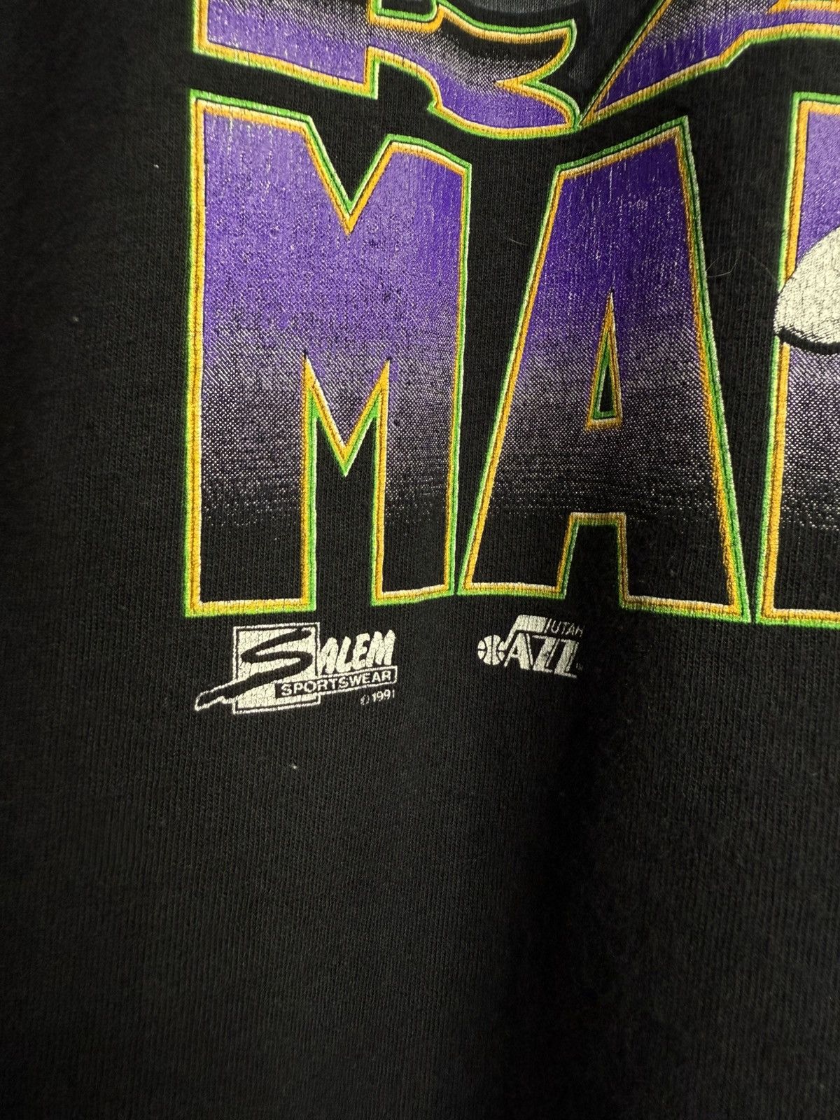 NBA Vintage 90’s Salem Utah Jazz Karl Malone T-Shirt Large Size US M / EU 48-50 / 2 - 4 Thumbnail
