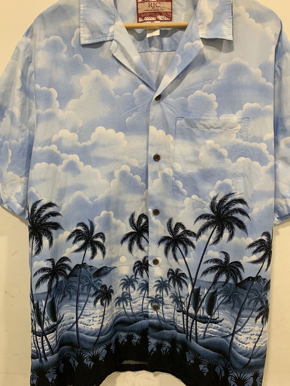 Vintage RJC Hawaii Short Sleeve Button Up Hawaiian Sz XL VTG Size US XL / EU 56 / 4 - 2 Thumbnail