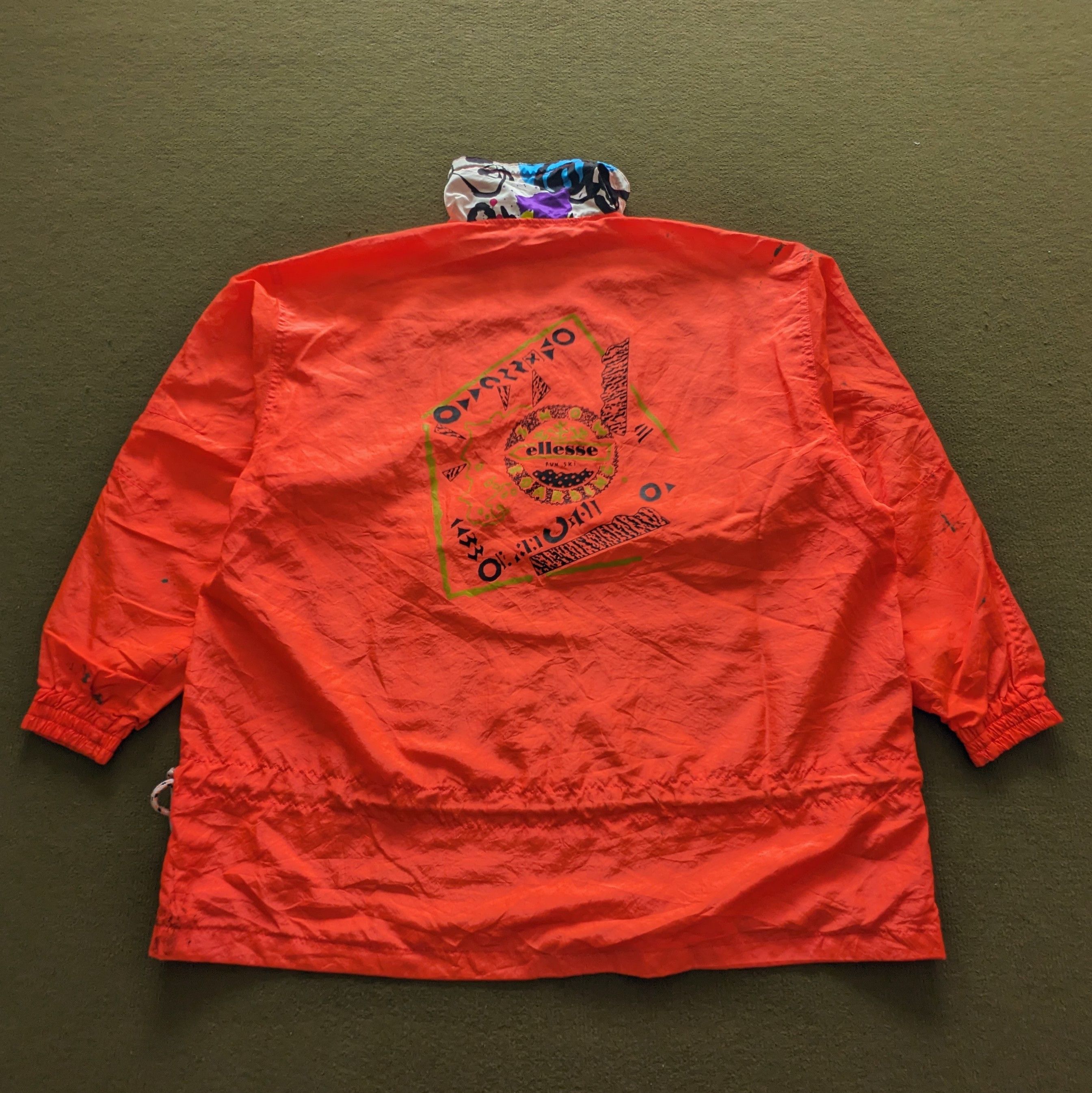 Ellesse Vintage Ellesse Ski Sports Windbreaker Jacket Size US XL / EU 56 / 4 - 3 Thumbnail