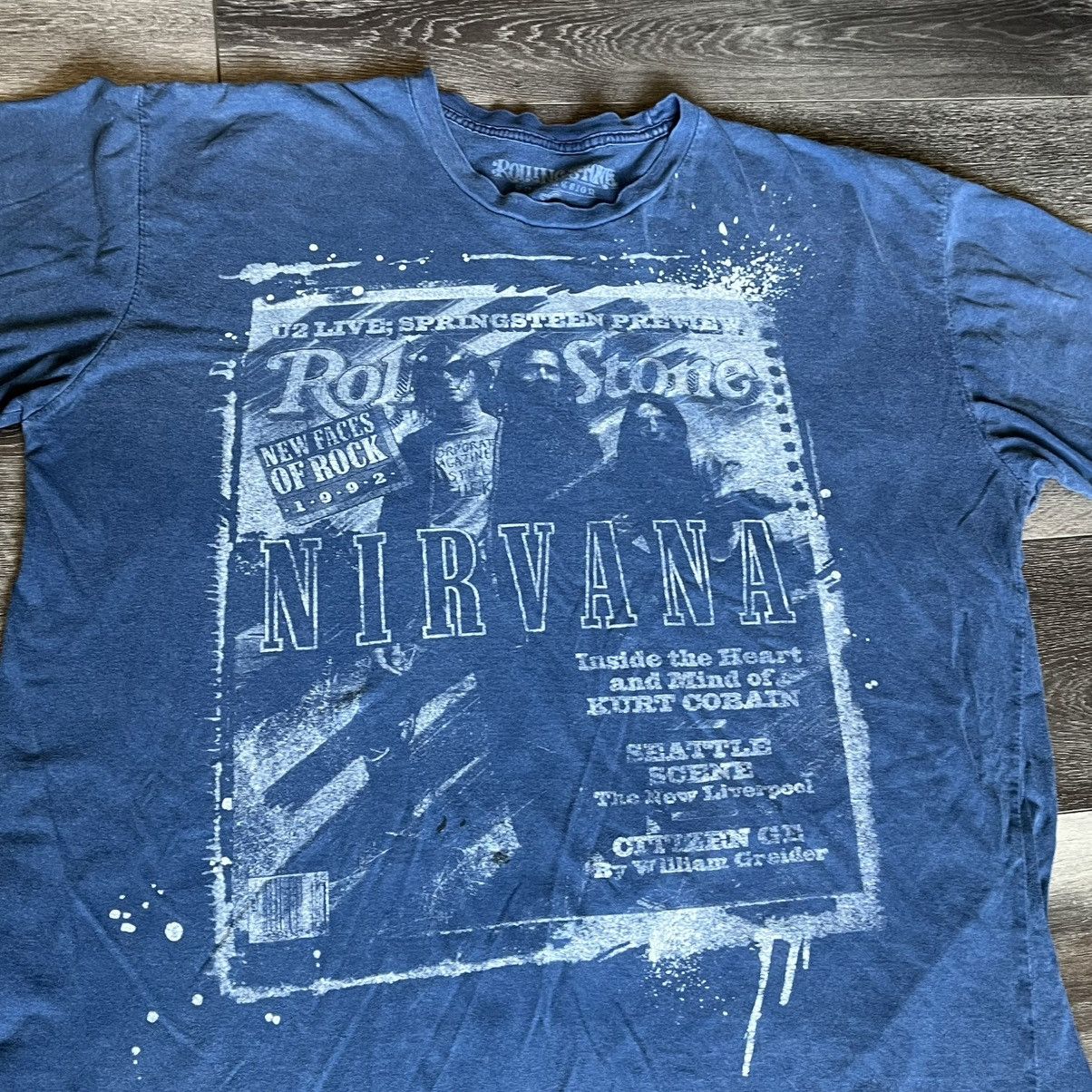Nirvana Vintage Rolling Stone Magazine Cover Nirvana Band Tee Shirt Size US XL / EU 56 / 4 - 3 Thumbnail